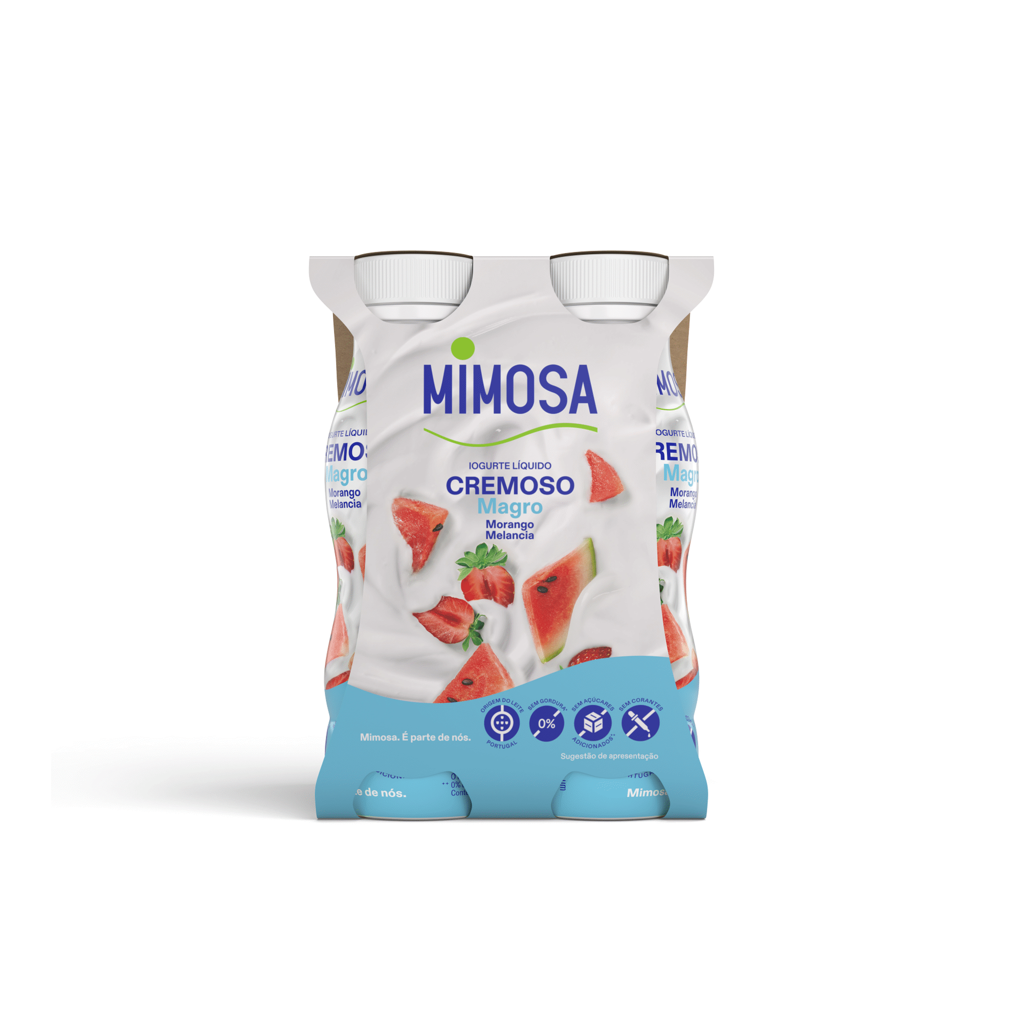 Iogurte Líquido Cremoso Magro Morango e Melancia