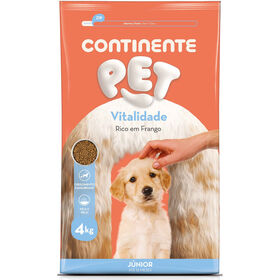 Ra&ccedil;&atilde;o para C&atilde;o J&uacute;nior Vitalidade Frango Continente Pet