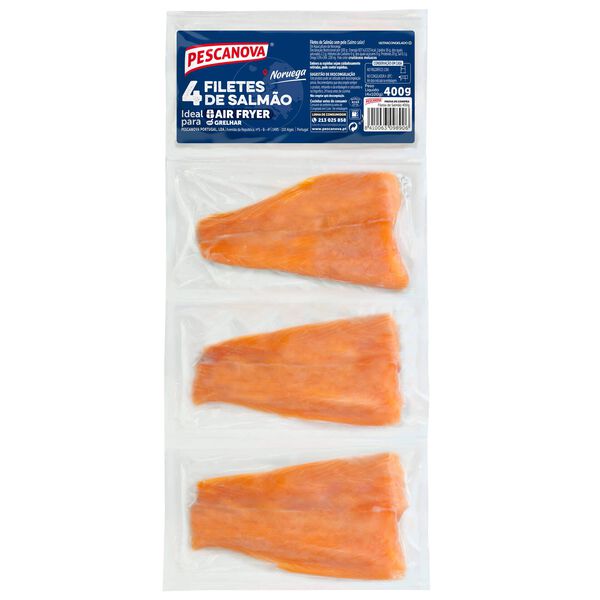 Filetes de Salmão sem Pele Ultracongelado Pescanova