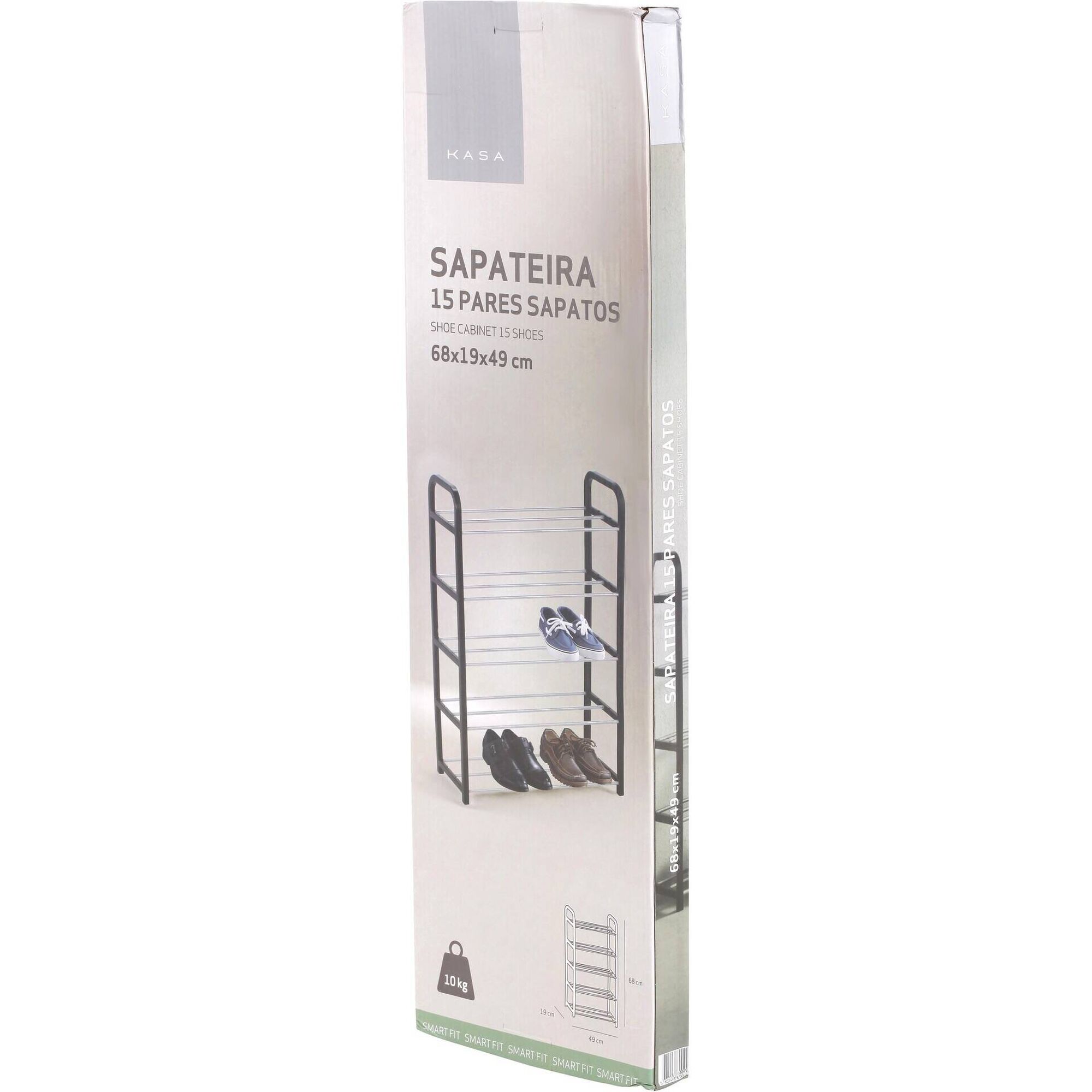 Estante para 15 Pares de Sapatos Kasa