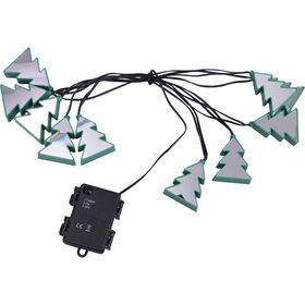 Luzes a Pilhas Árvores com Espelho