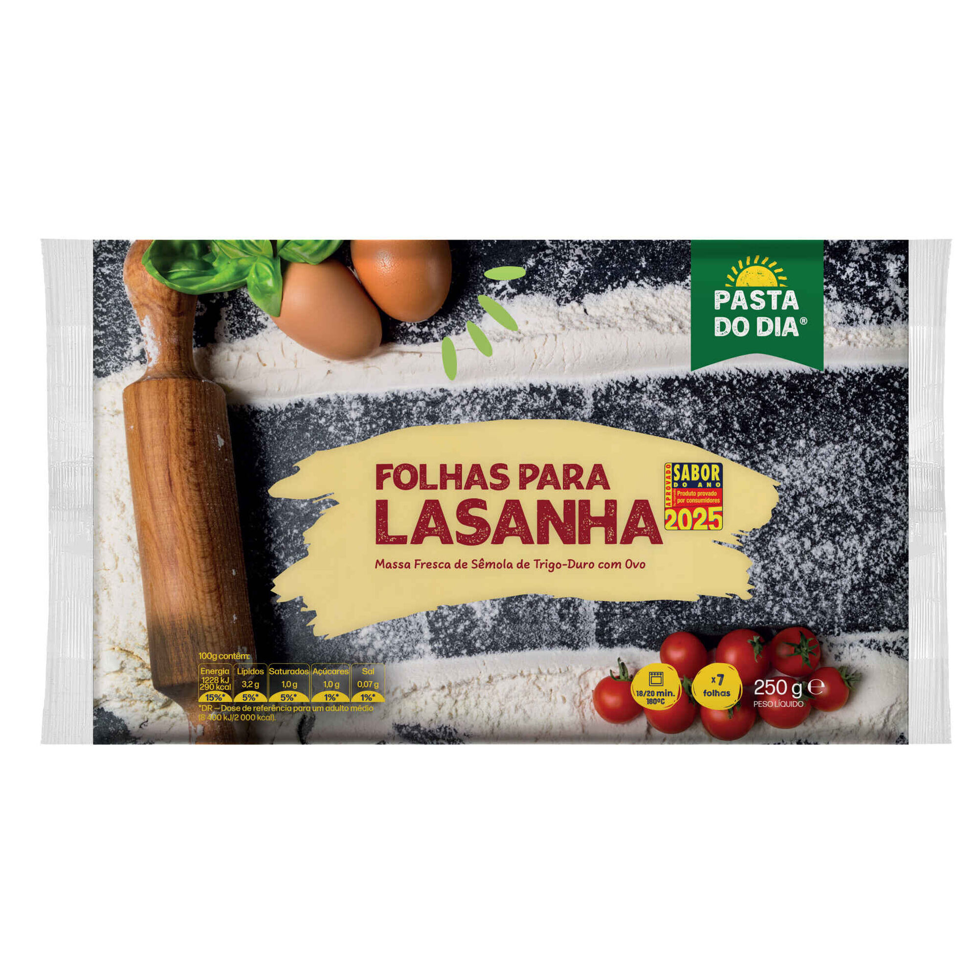 Folhas Frescas para Lasanha