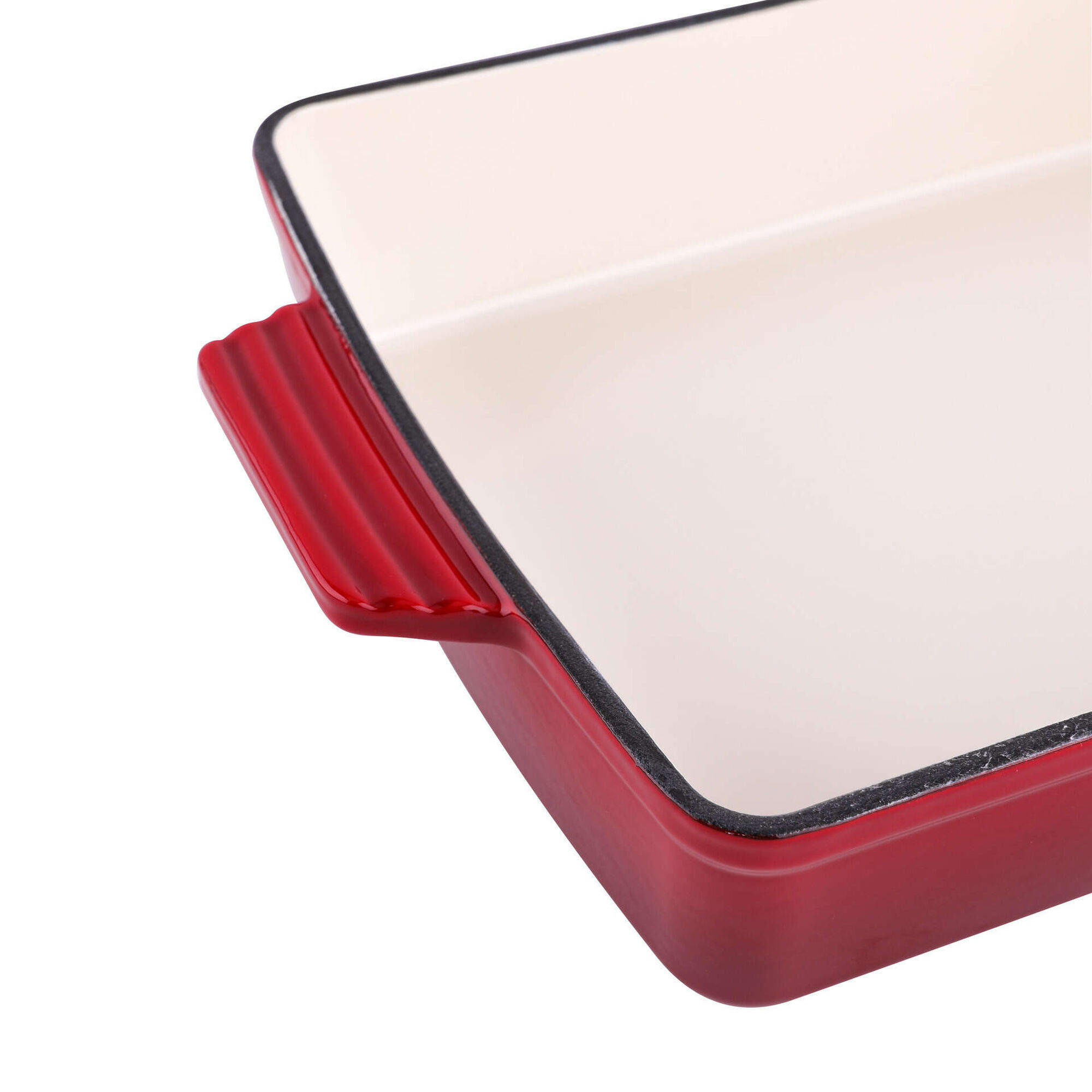 Assadeira Ferro Fundido 39 x 23cm Vermelho