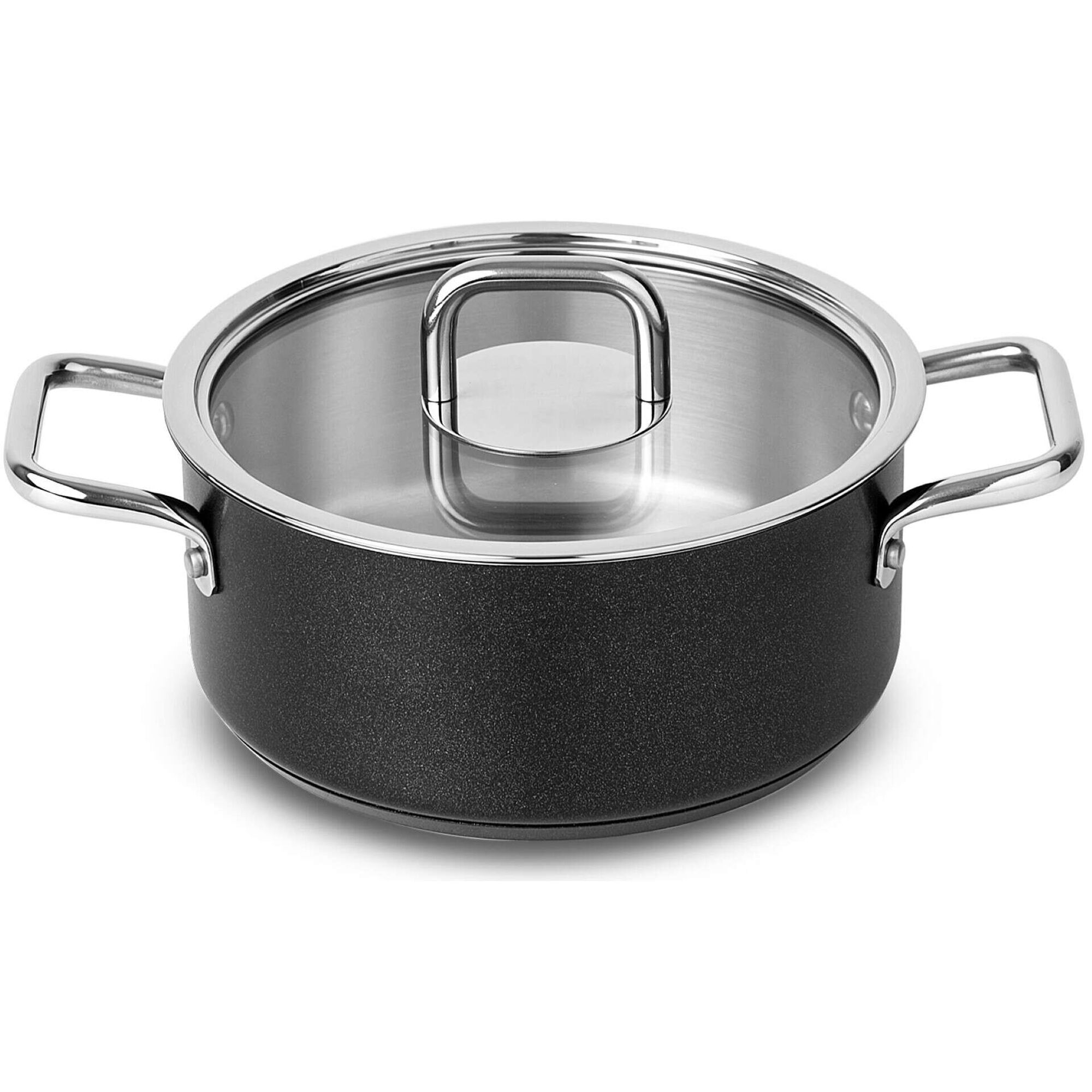 Trem Cozinha 7 Pe&ccedil;as A&ccedil;o Inoxid&aacute;vel Comfort Glass Silampos