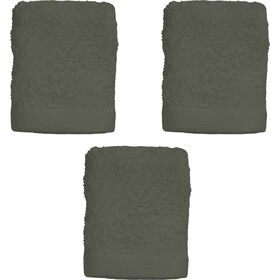 Conjunto de 3 Toalhas Suave 30x30cm 450g Verde