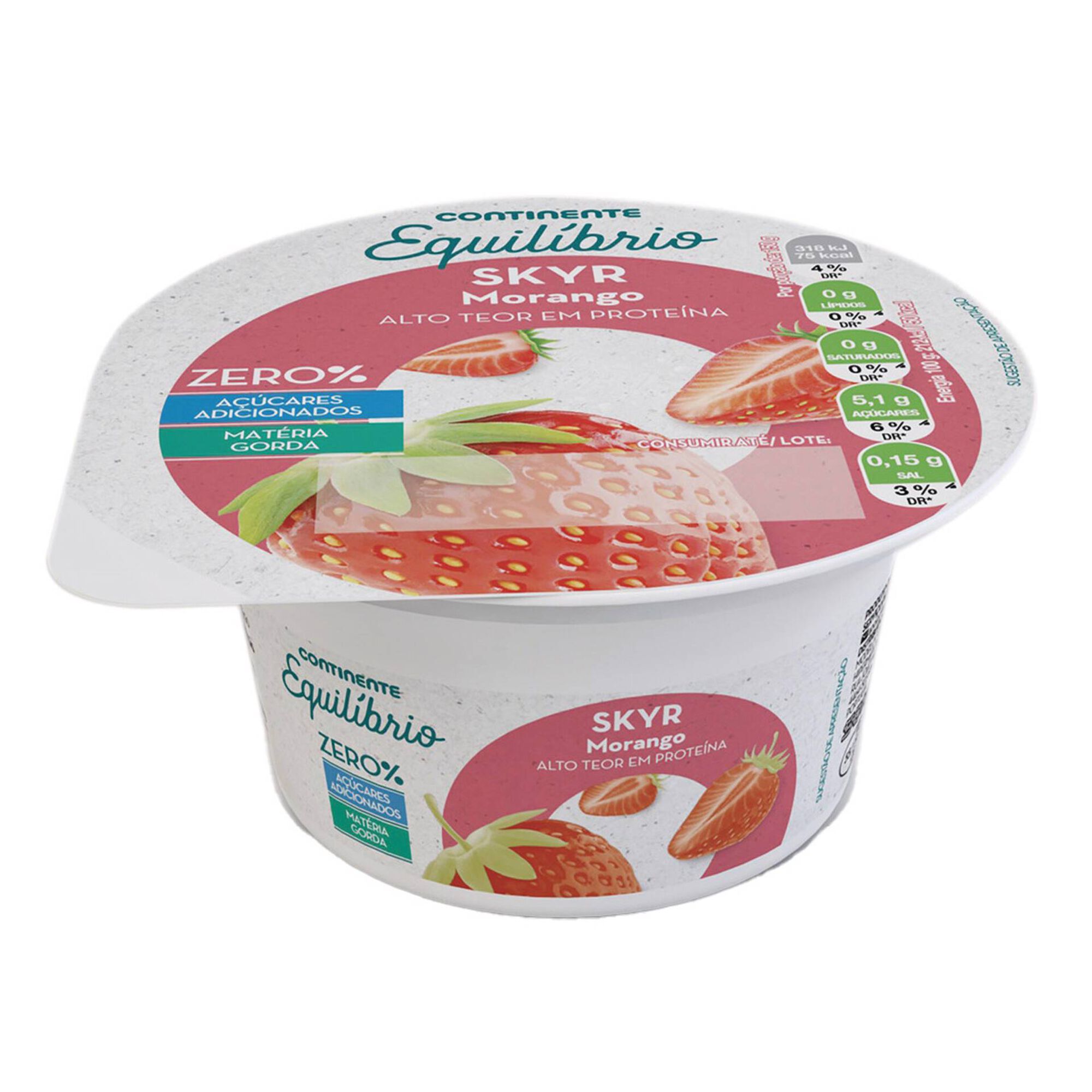 Iogurte Skyr Morango Continente Equil brio Continente Online Iogurte Skyr Morango Continente Equil brio Continente Online