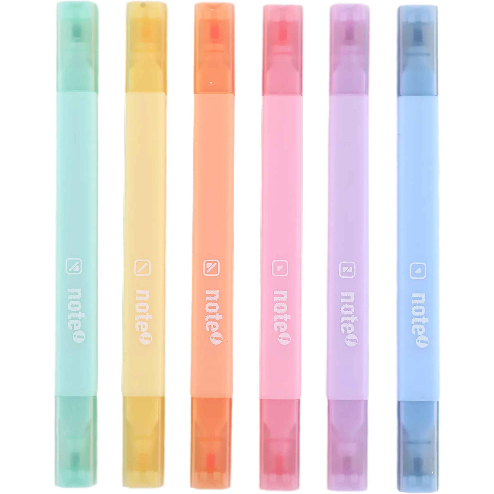 Conjunto 6 Marcadores Fluorescentes Pastel Note!