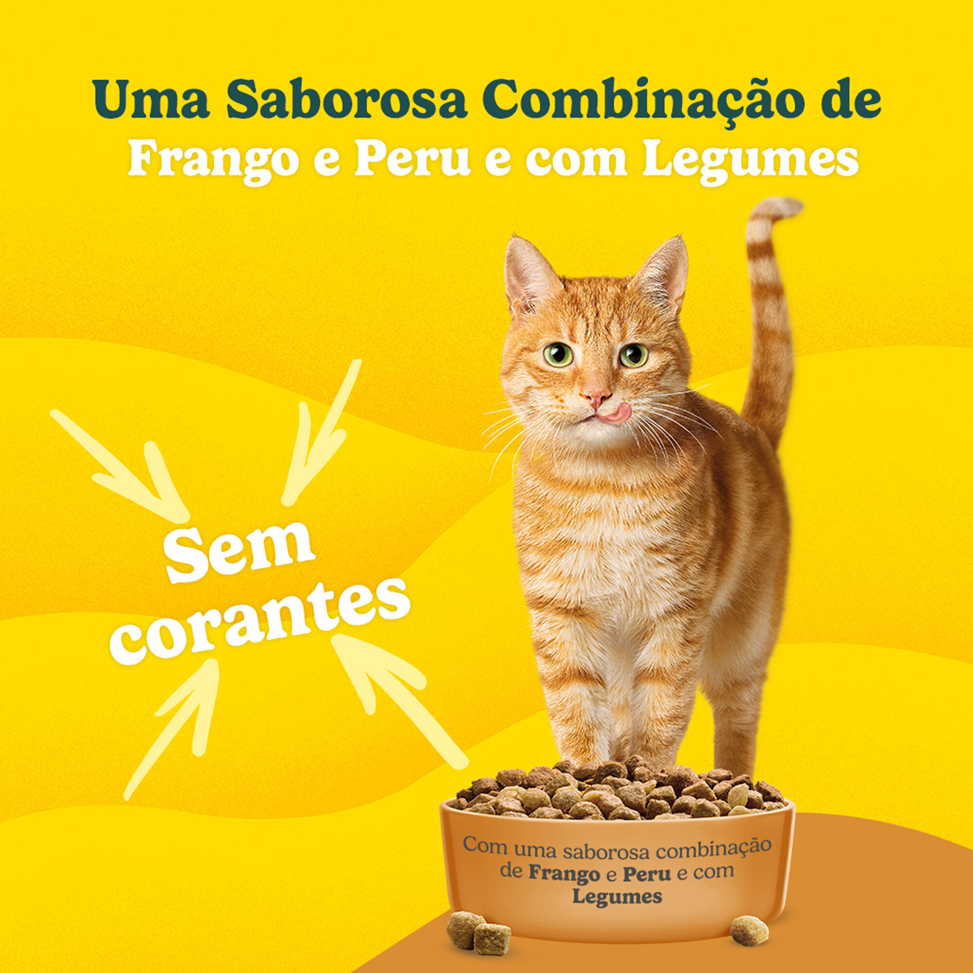 Ra&ccedil;&atilde;o para Gato Adulto Esterilizado Peru e Legumes Purina Friskies