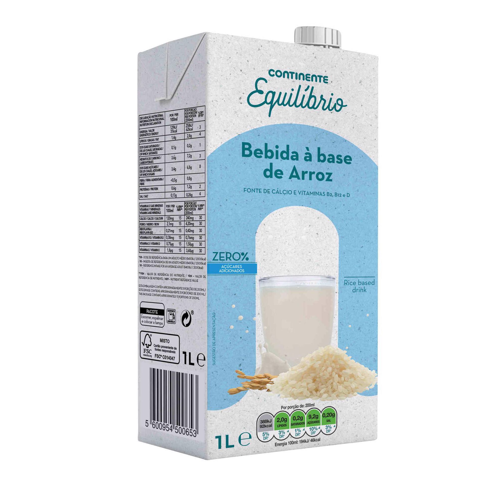 Bebida Vegetal de Arroz Bebida Vegetal de Arroz
