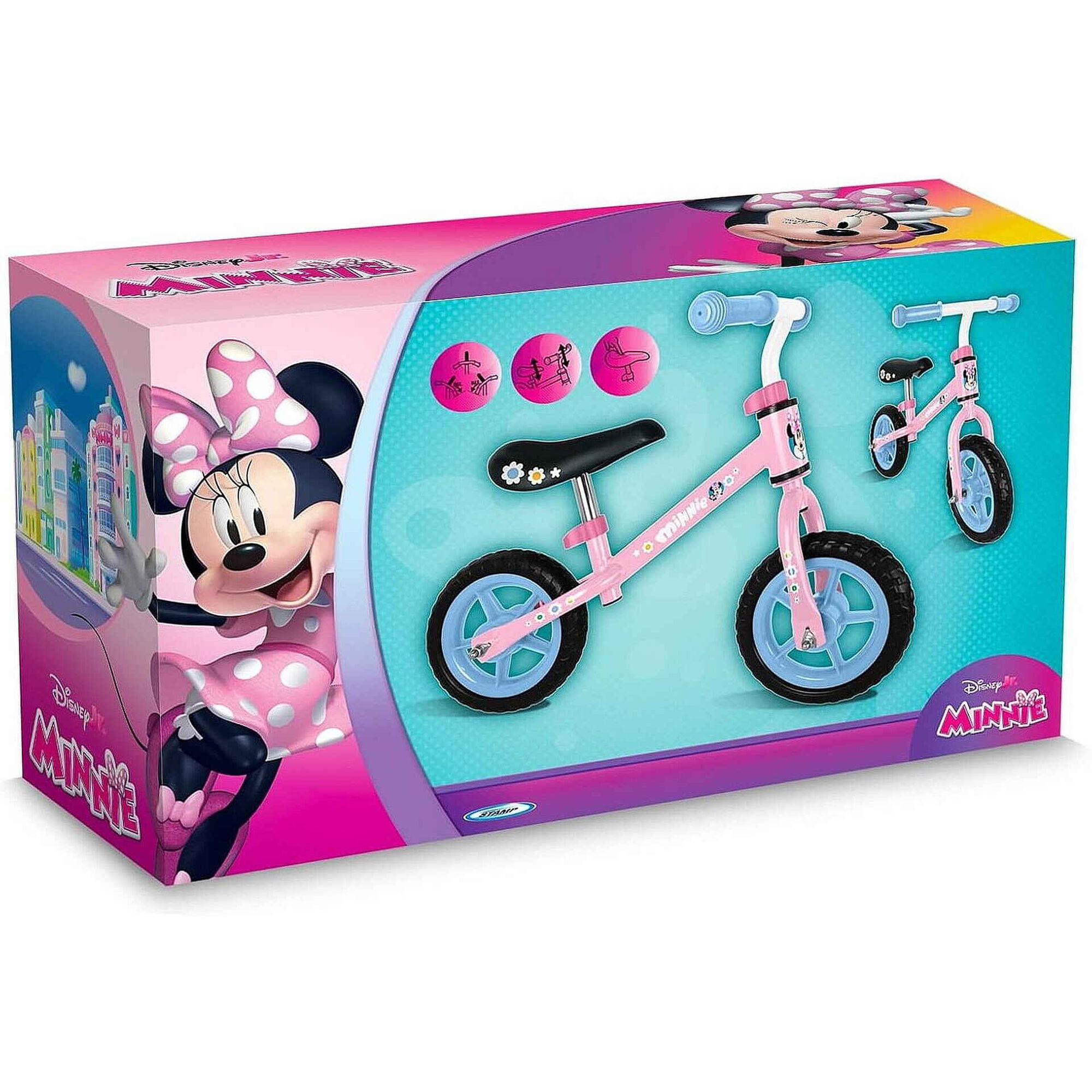Bicicleta de Aprendizagem Roda 10''  2-4 Anos Minnie