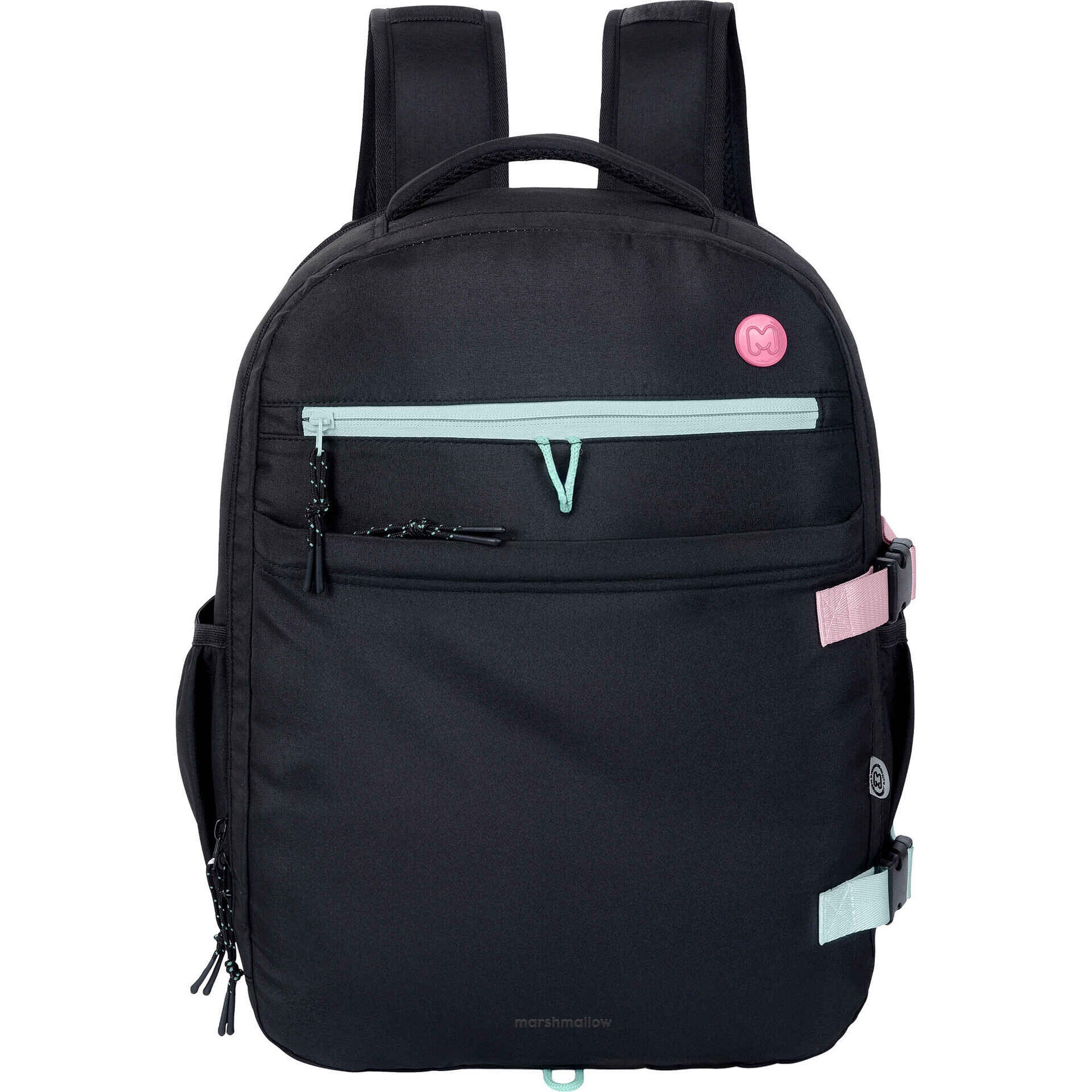 Mochila de Viagem Preta Marshmallow