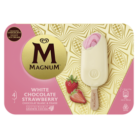Gelado Chocolate Branco e Morango