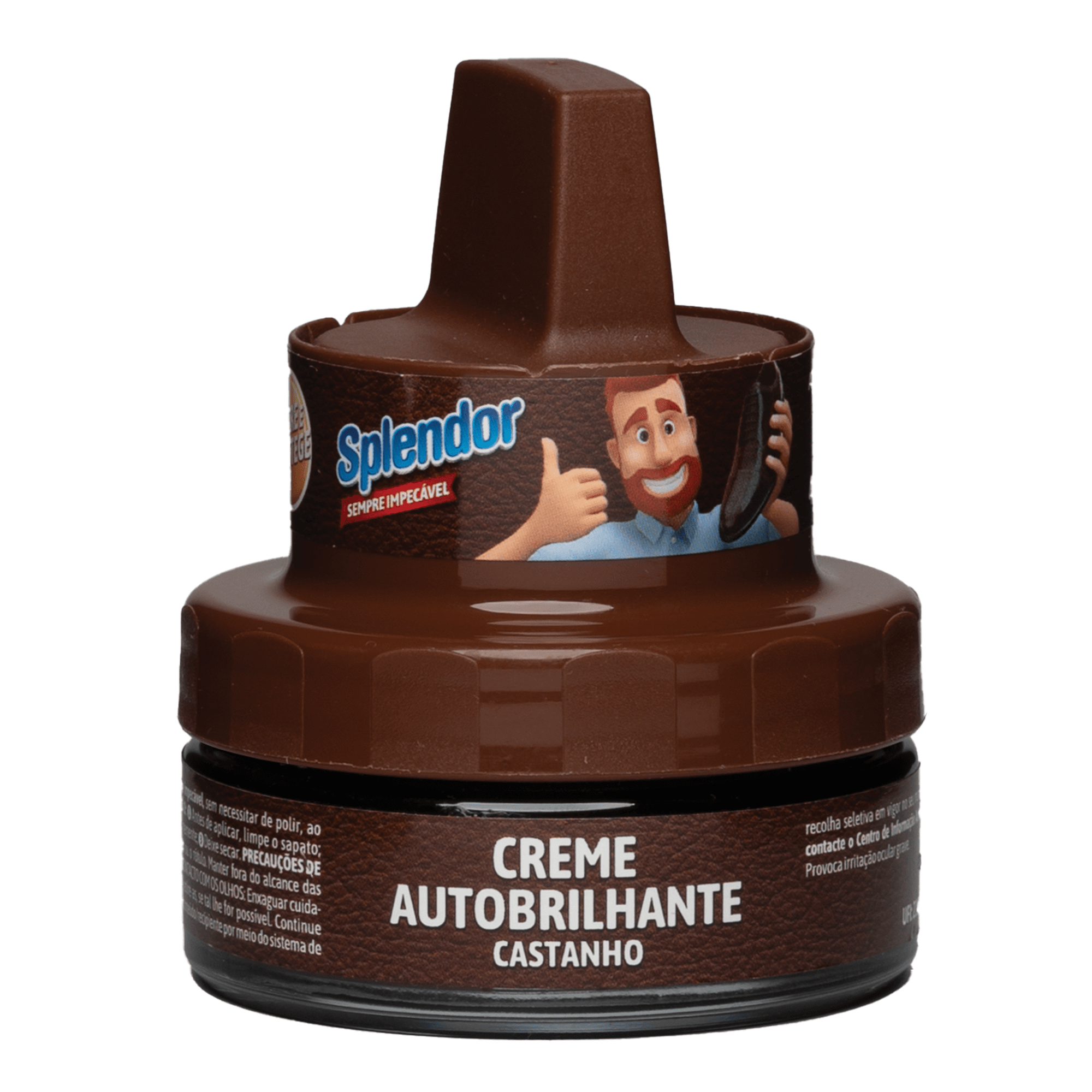 Creme com Esponja Autobrilhante Castanho