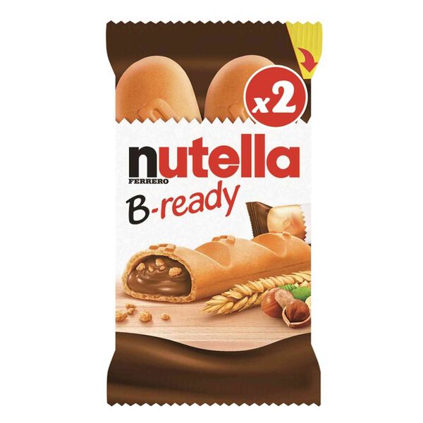 Bolachas Crocantes Recheadas com Chocolate B-Ready Nutella