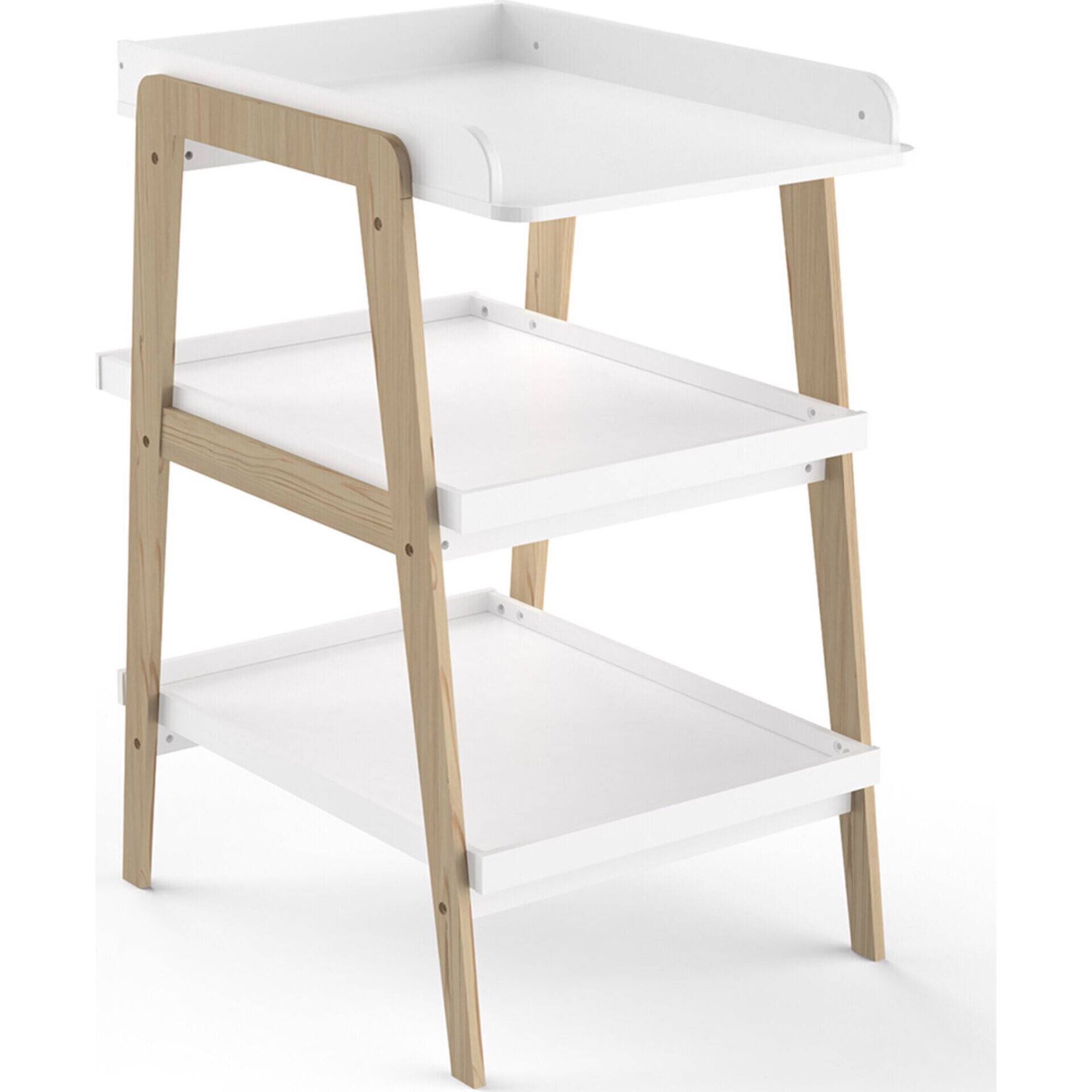 Muda Fraldas Madeira Branco Tsuga Twinko