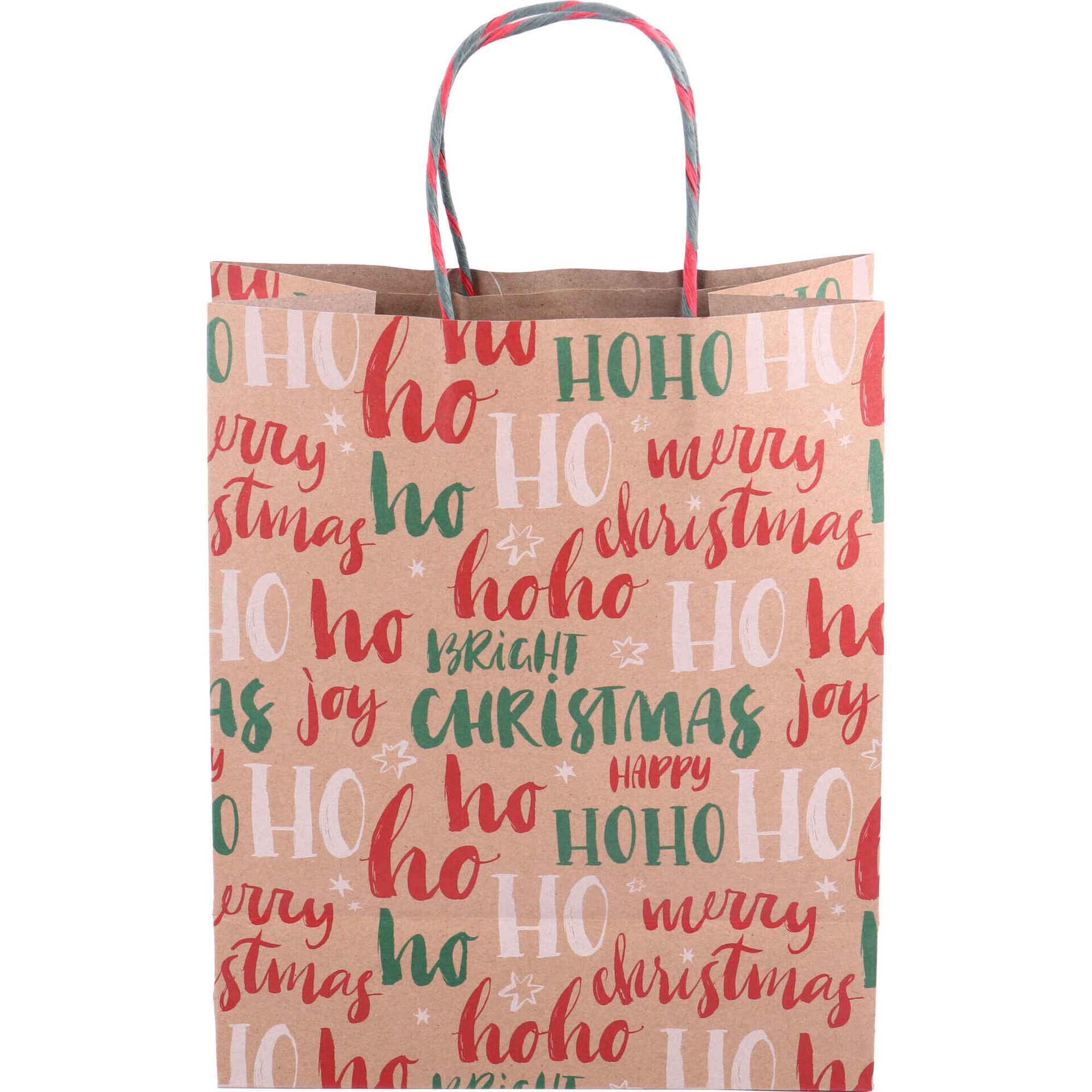 Saco para Presentes Merry Christmas 35x28x14cm