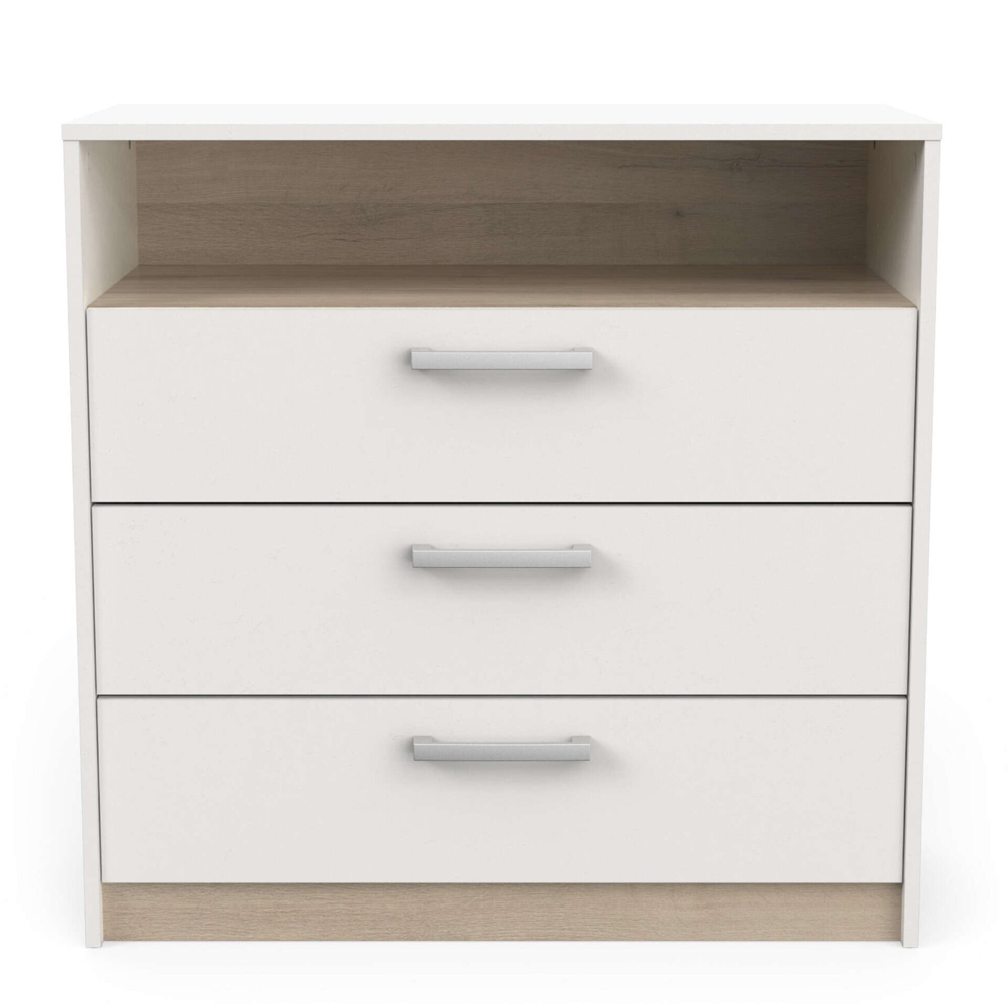 Cómoda 3 gavetas com prateleira 82x59x81cm Watson Cómoda 3 gavetas com prateleira 82x59x81cm Watson