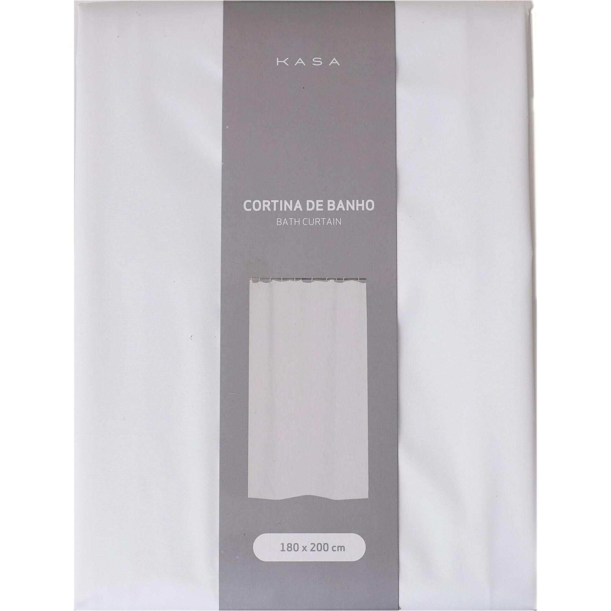 Cortina de Banho Eva 180x200cm Branca
