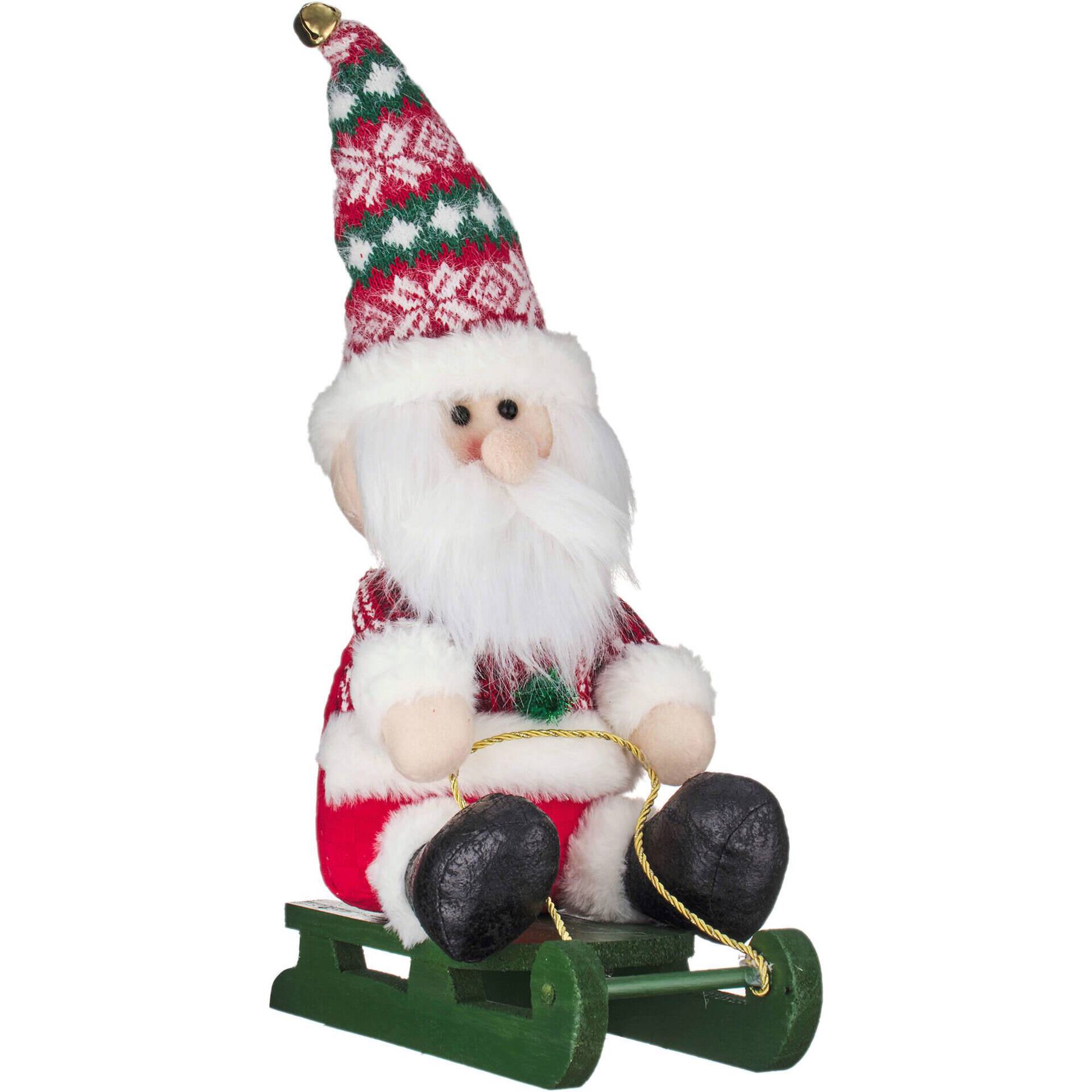 Boneco Pai Natal Trenó 30cm