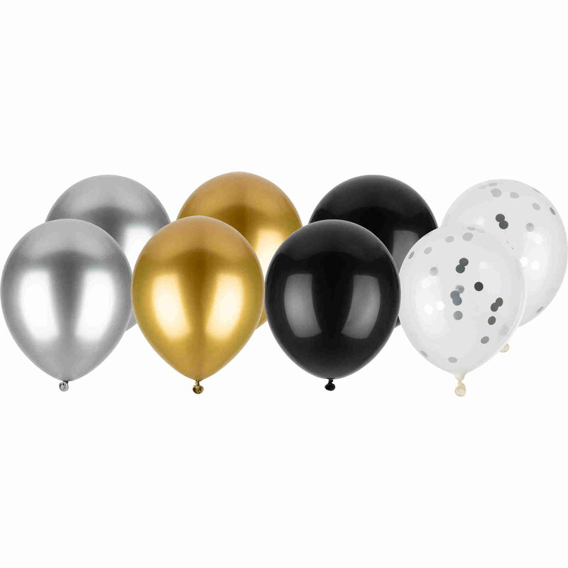 Conjunto 8 Balões Látex Coloridos Kasa