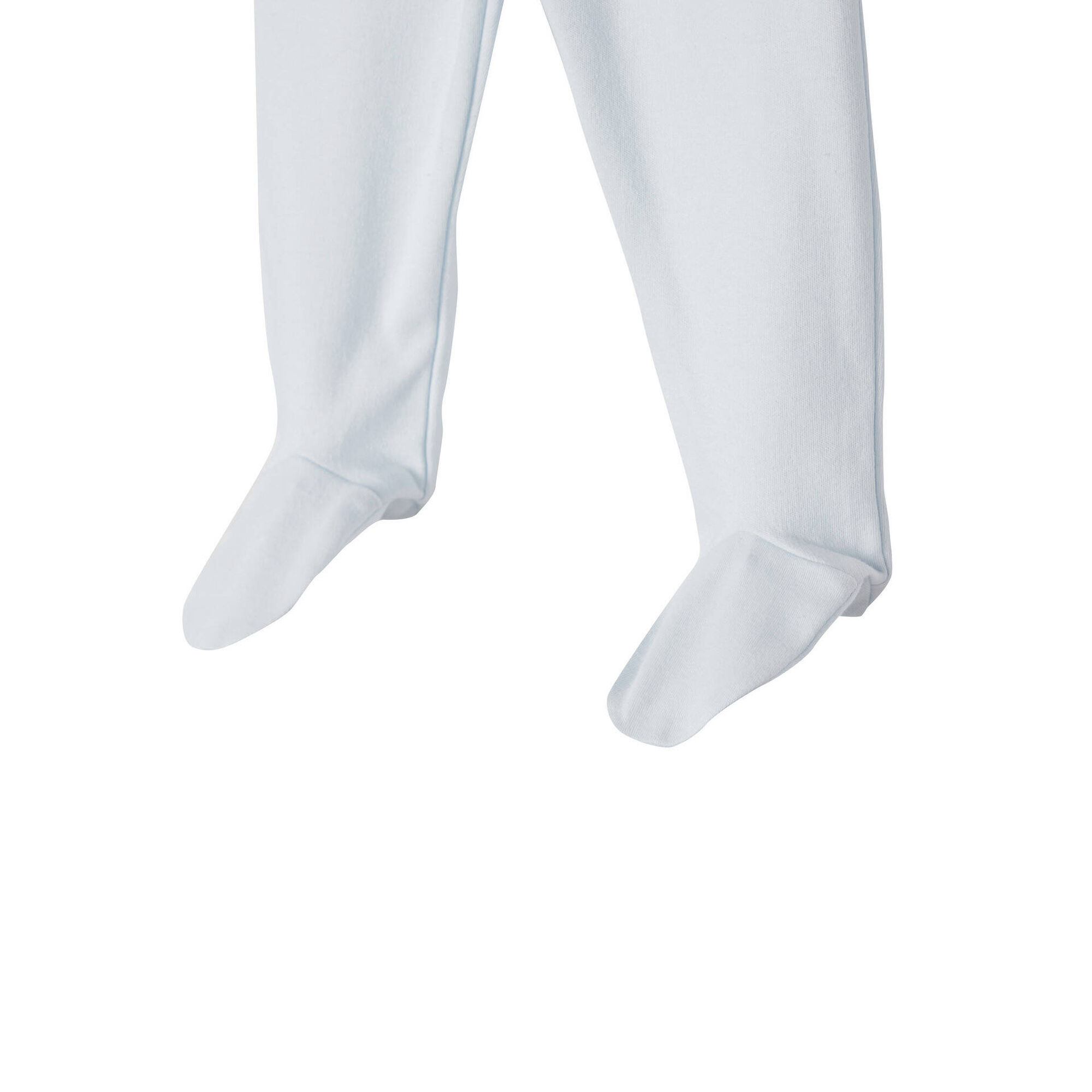 Conjunto 2 Calças Lisas Bebé Branco e Azul