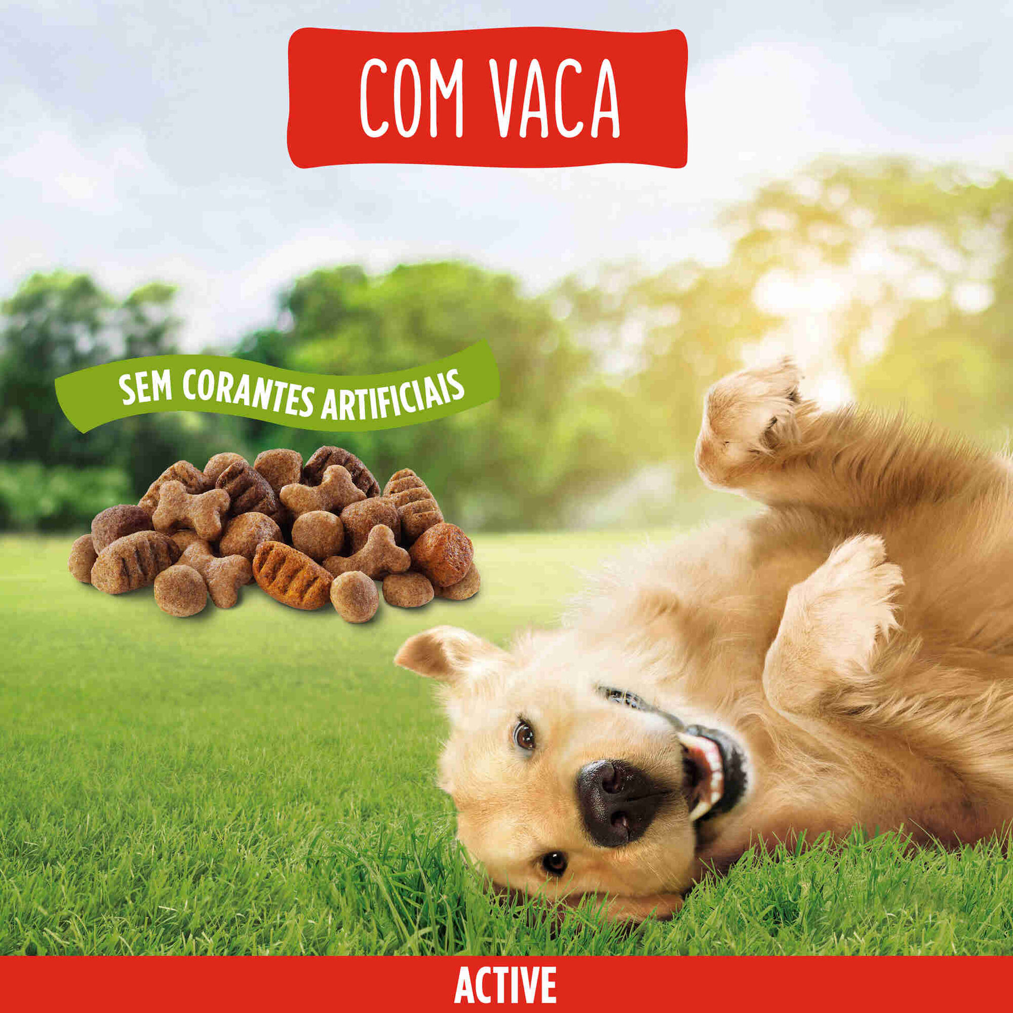 Ra&ccedil;&atilde;o para C&atilde;o Adulto Active Vaca Purina Friskies