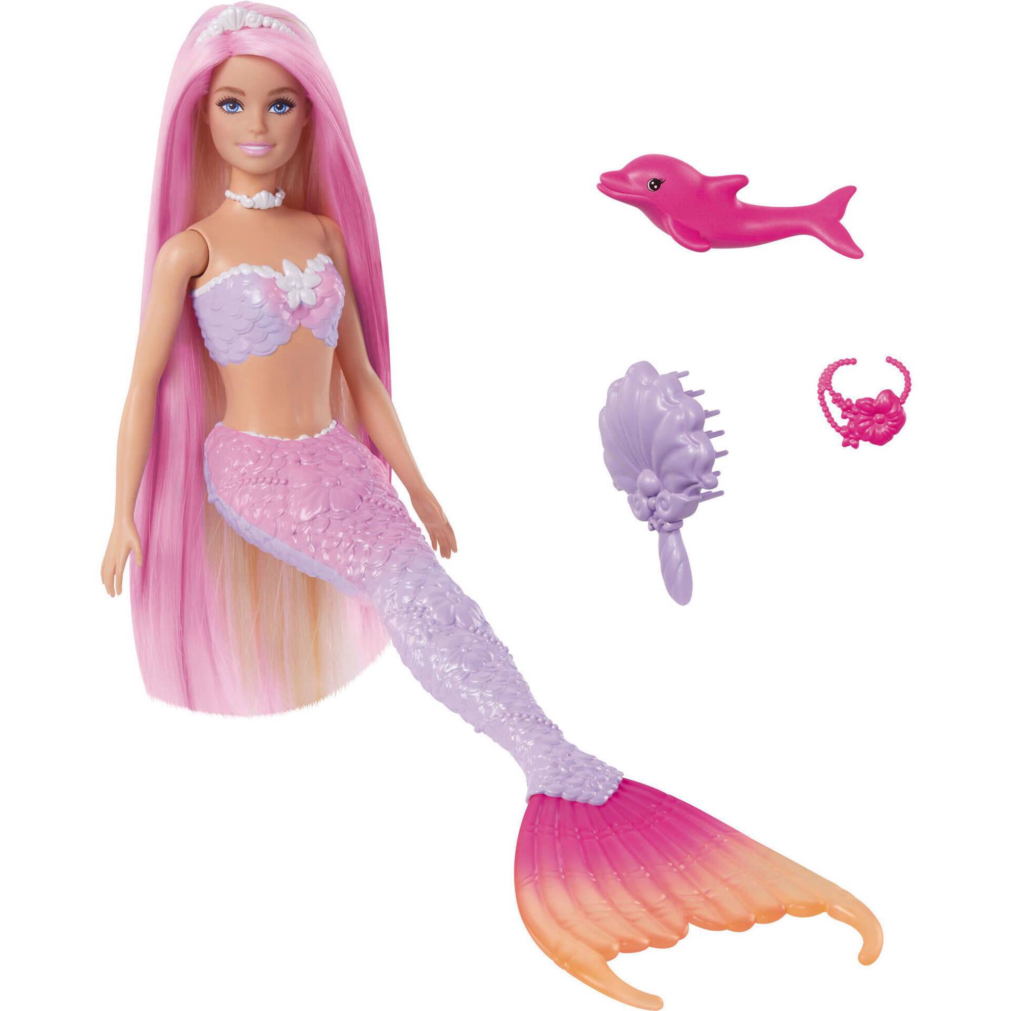 Barbie - Boneca Malibu Sereia Muda de Cor