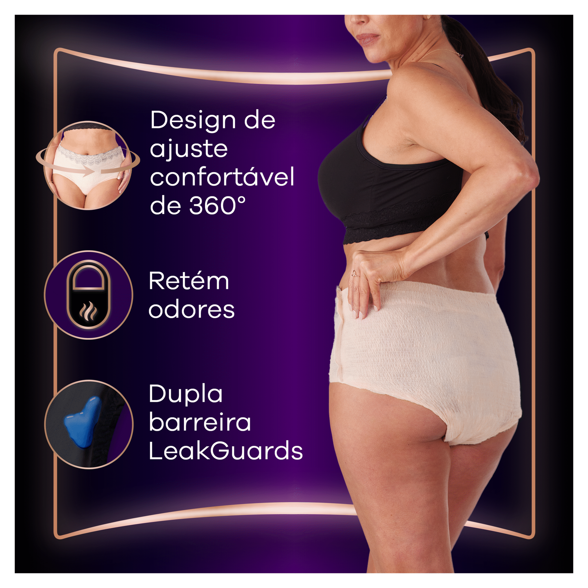Cuecas Incontin&ecirc;ncia Discreet Boutique L