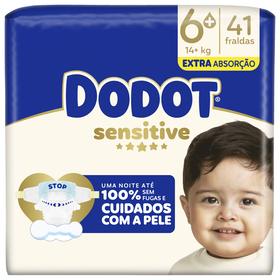 Fraldas Sensitive Extra +14kg T6+ Dodot