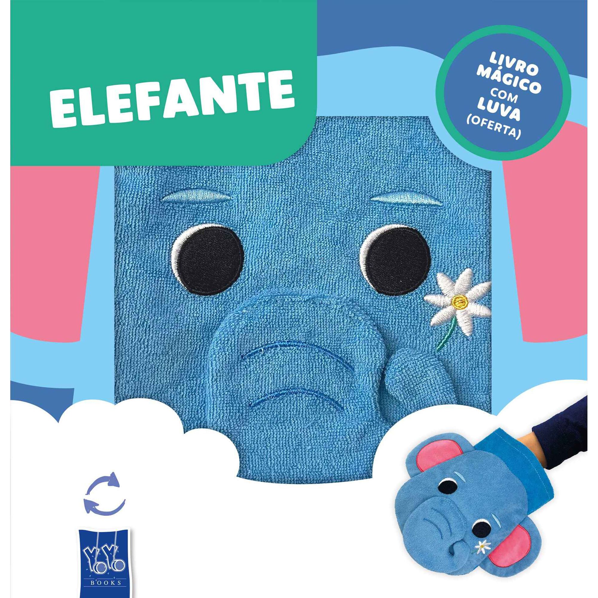 Elefante - Livro M&aacute;gico com Luva