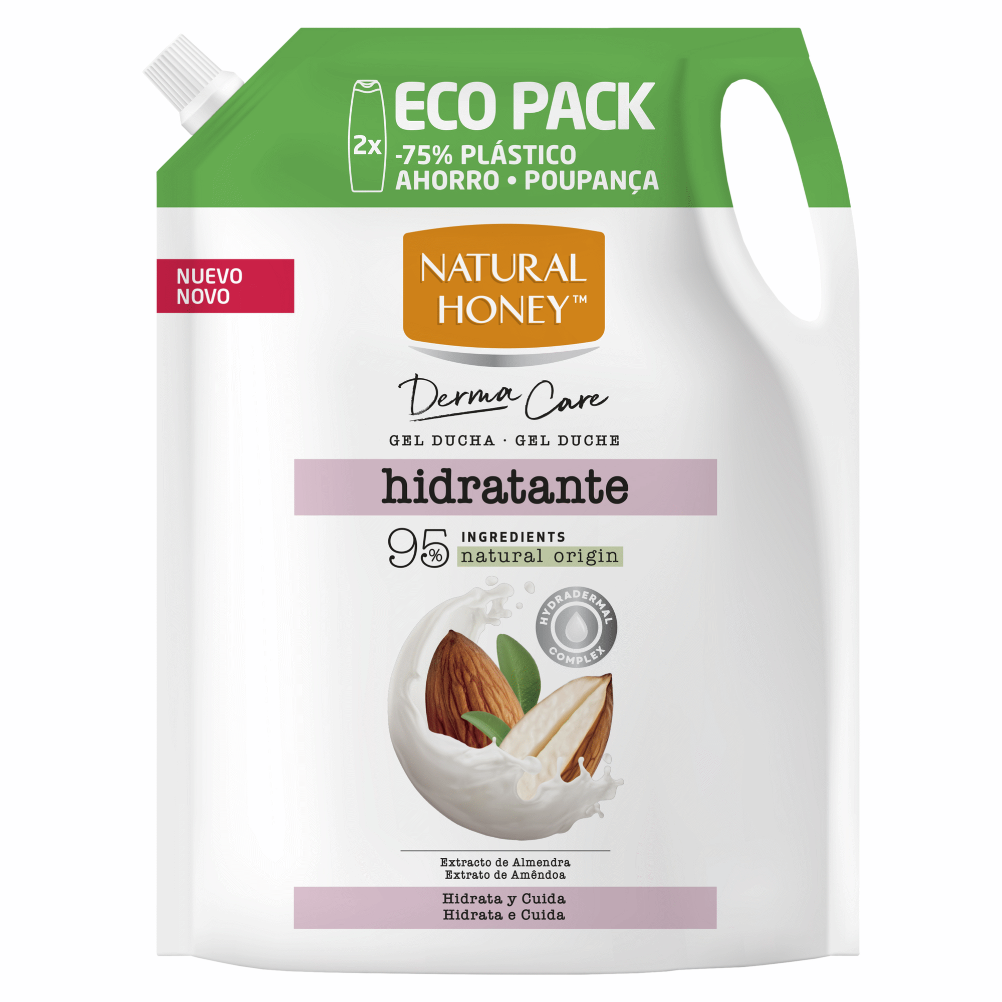 Gel de Banho Hidratante Eco Recarga Natural Honey