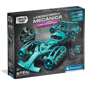 Clementoni - Kit Laborat&oacute;rio de Mec&acirc;nica Carro Supers&oacute;nico