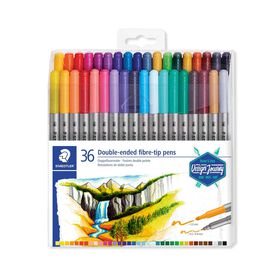 Marcadores de Colorir Ponta Dupla Fina e Pincel Staedtler