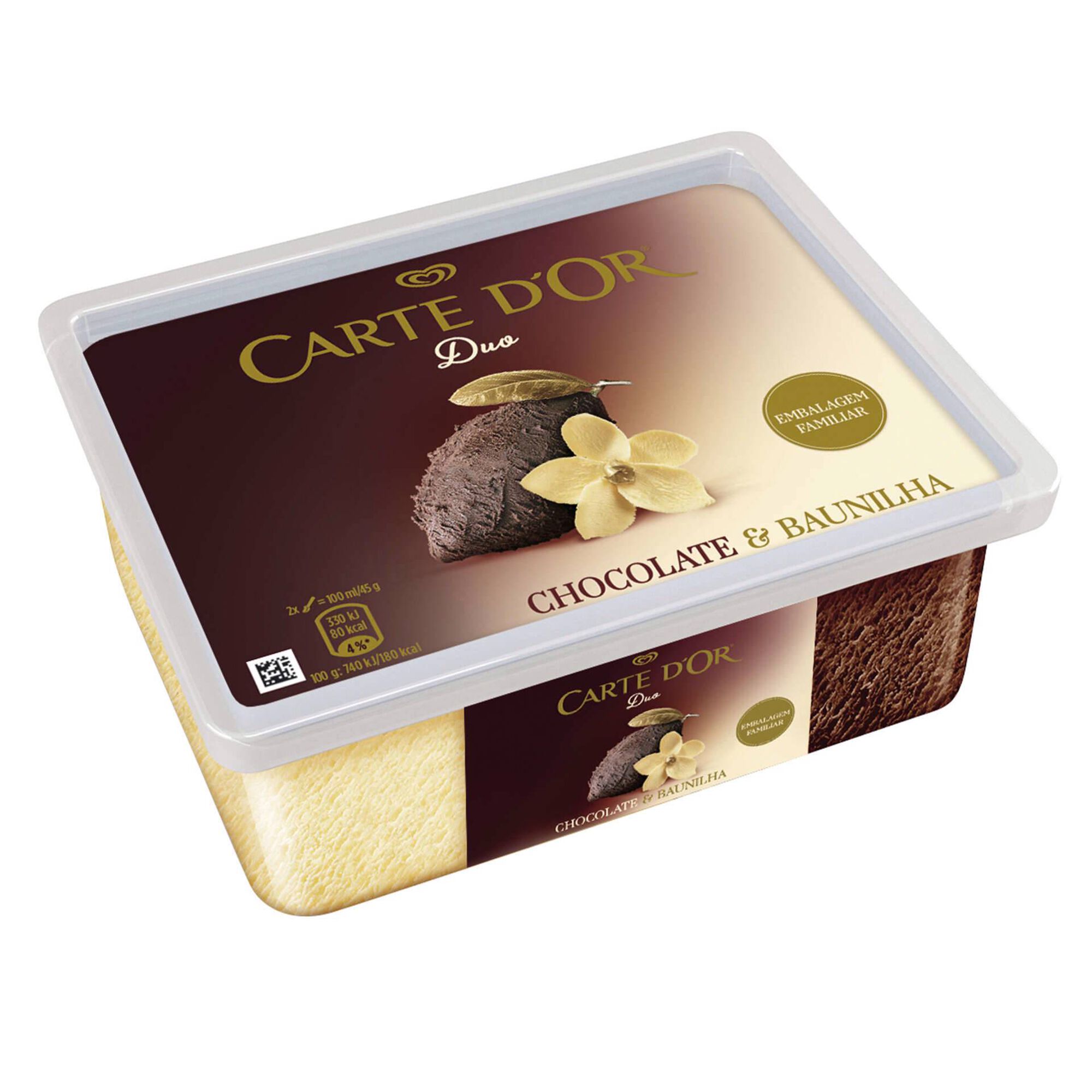 Gelado Baunilha e Chocolate