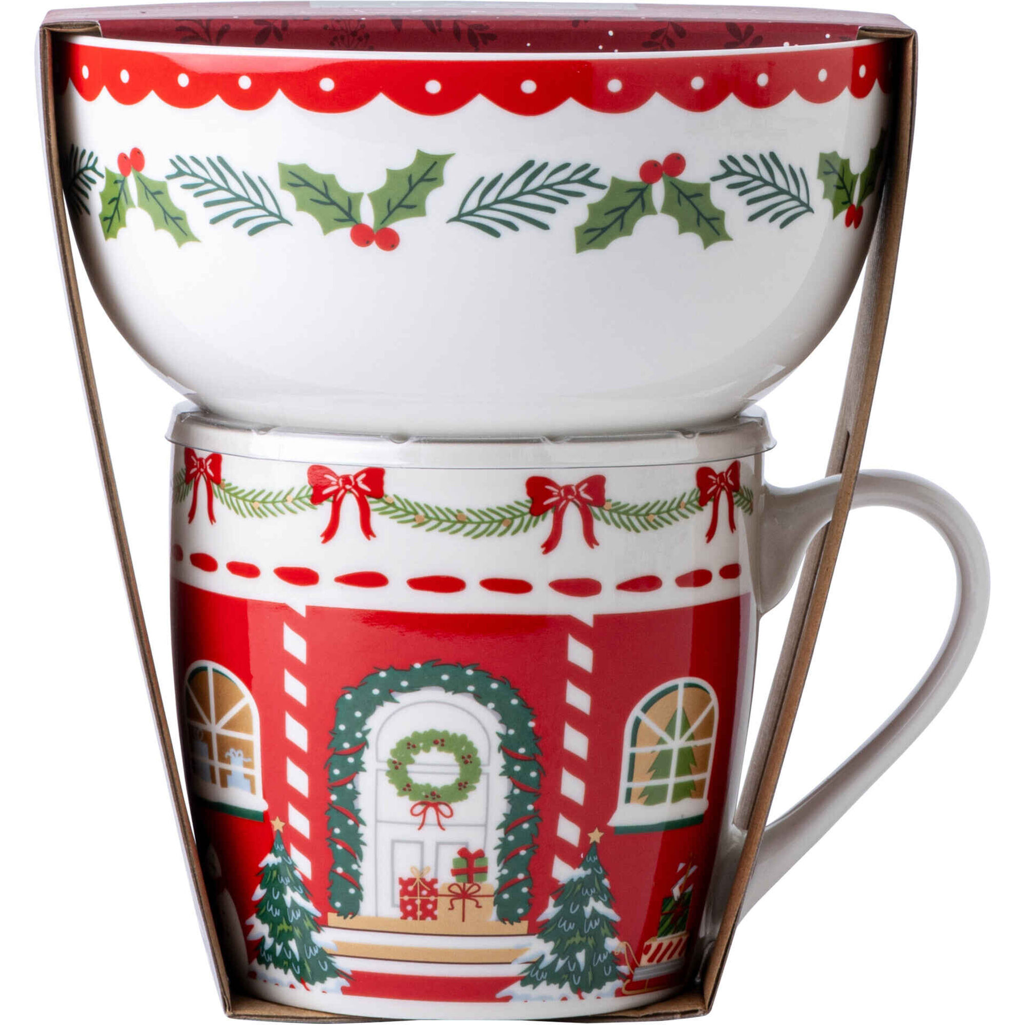 Conjunto Caneca e Ta&ccedil;a Azevinho Kasa