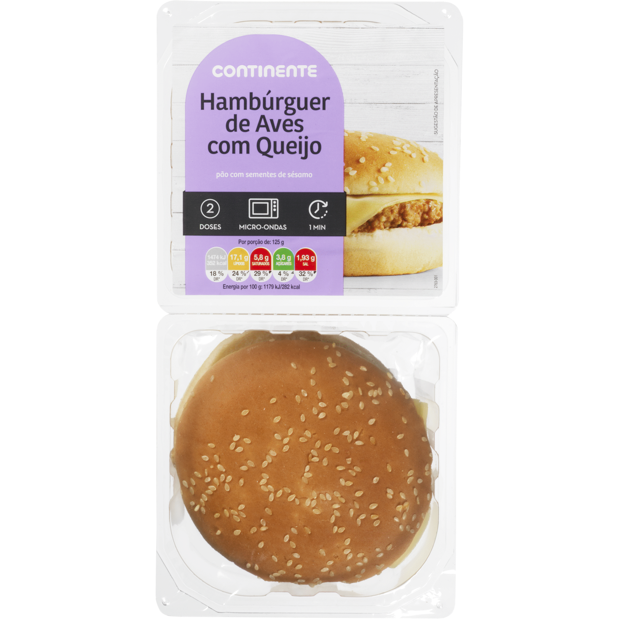 Hambúrguer de Aves com Queijo