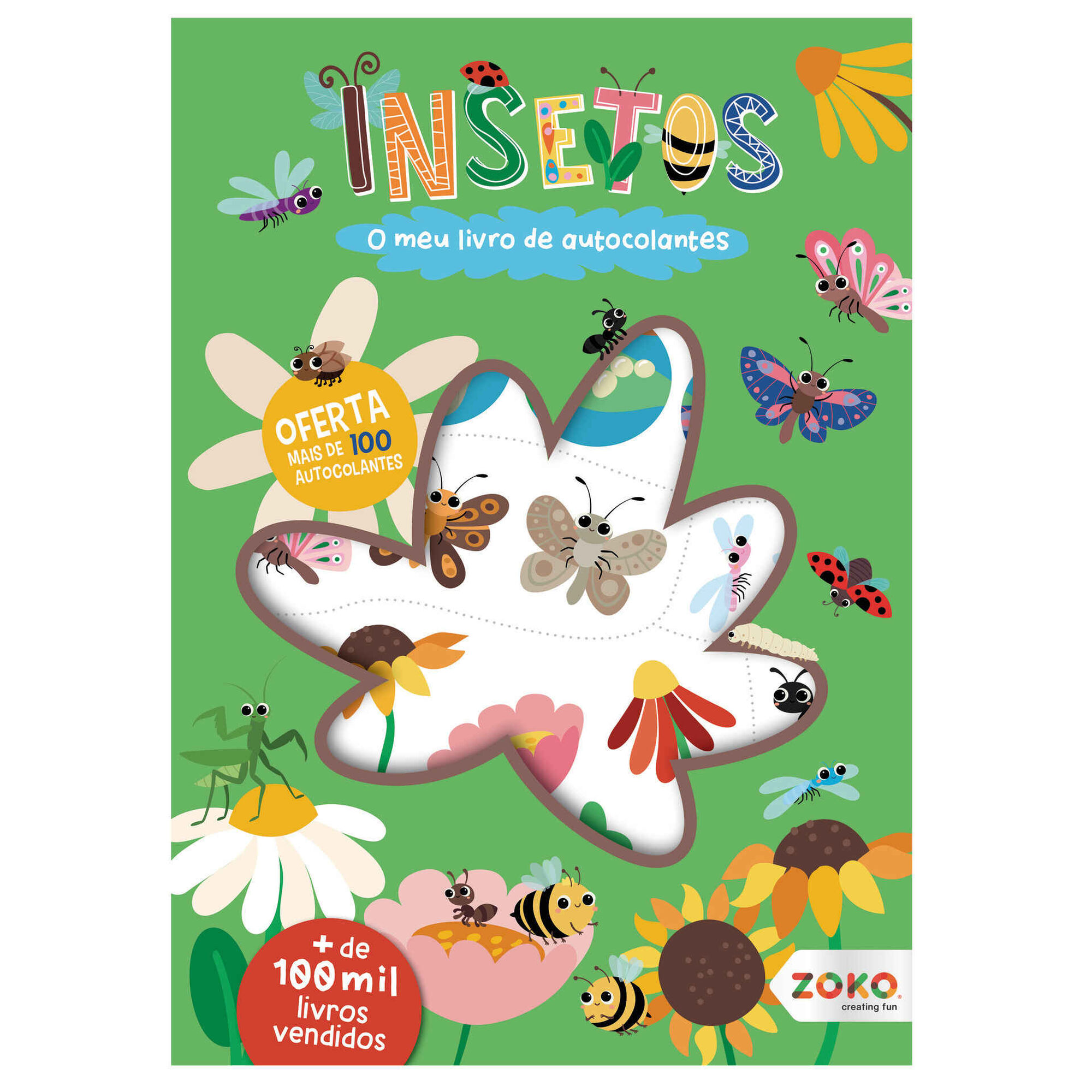 O Meu Livro de Autocolantes - Os Insetos