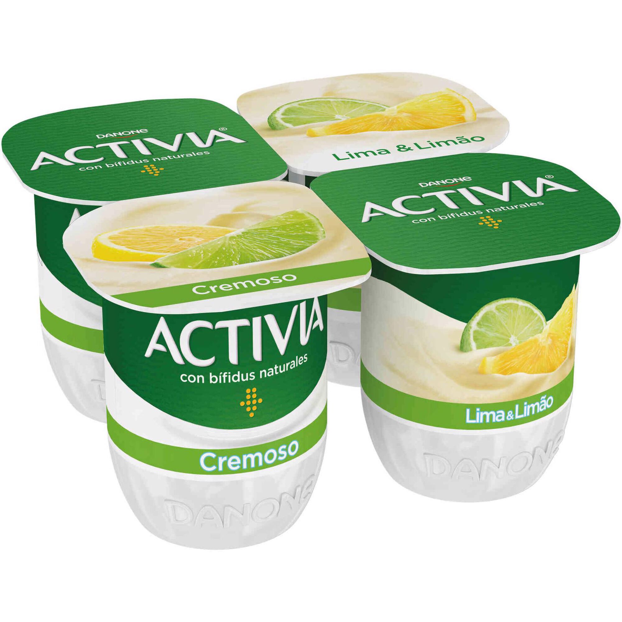 Iogurte Bifidus Pedaços Probióticos Lima e Limão Activia Iogurte Bifidus Pedaços Probióticos Lima e Limão Activia