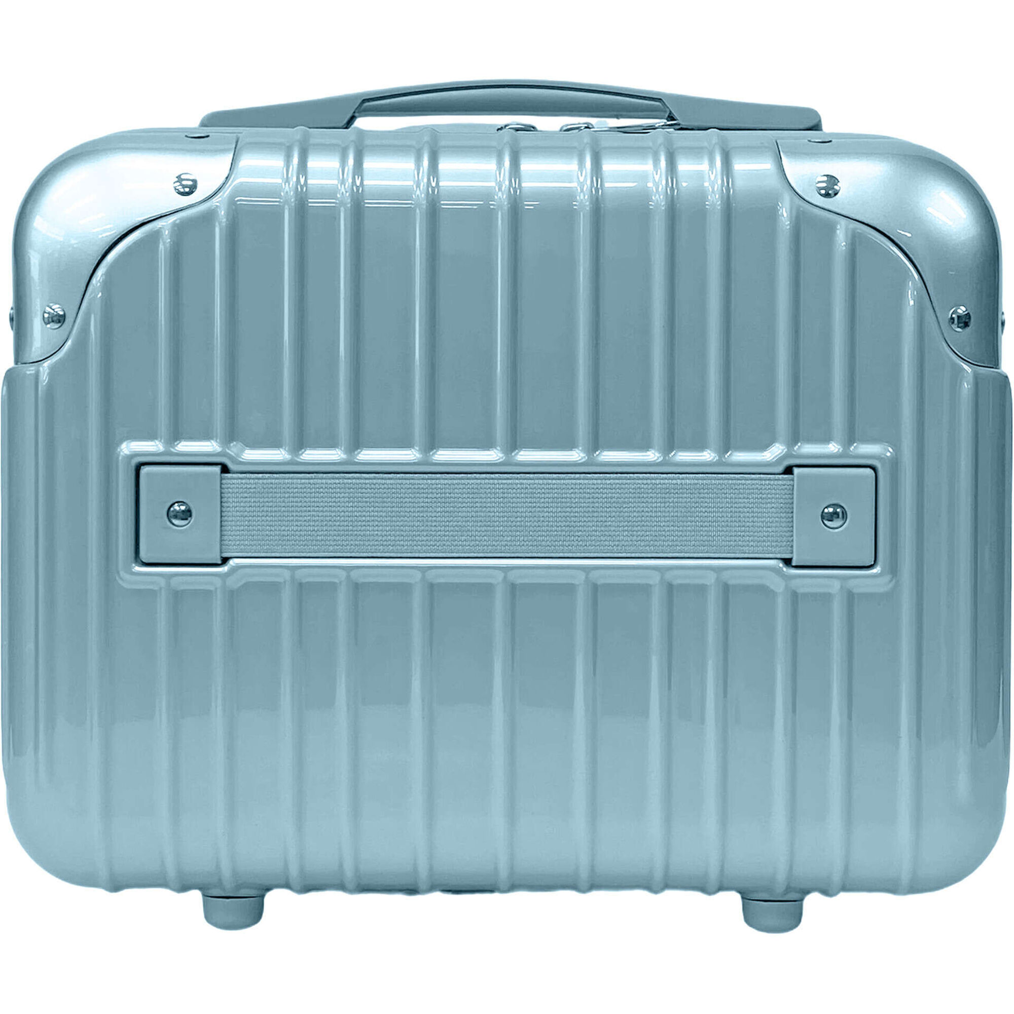 Necessaire Azul Met&aacute;lico Marshmallow