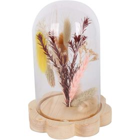 Globo Vidro com Base Flor