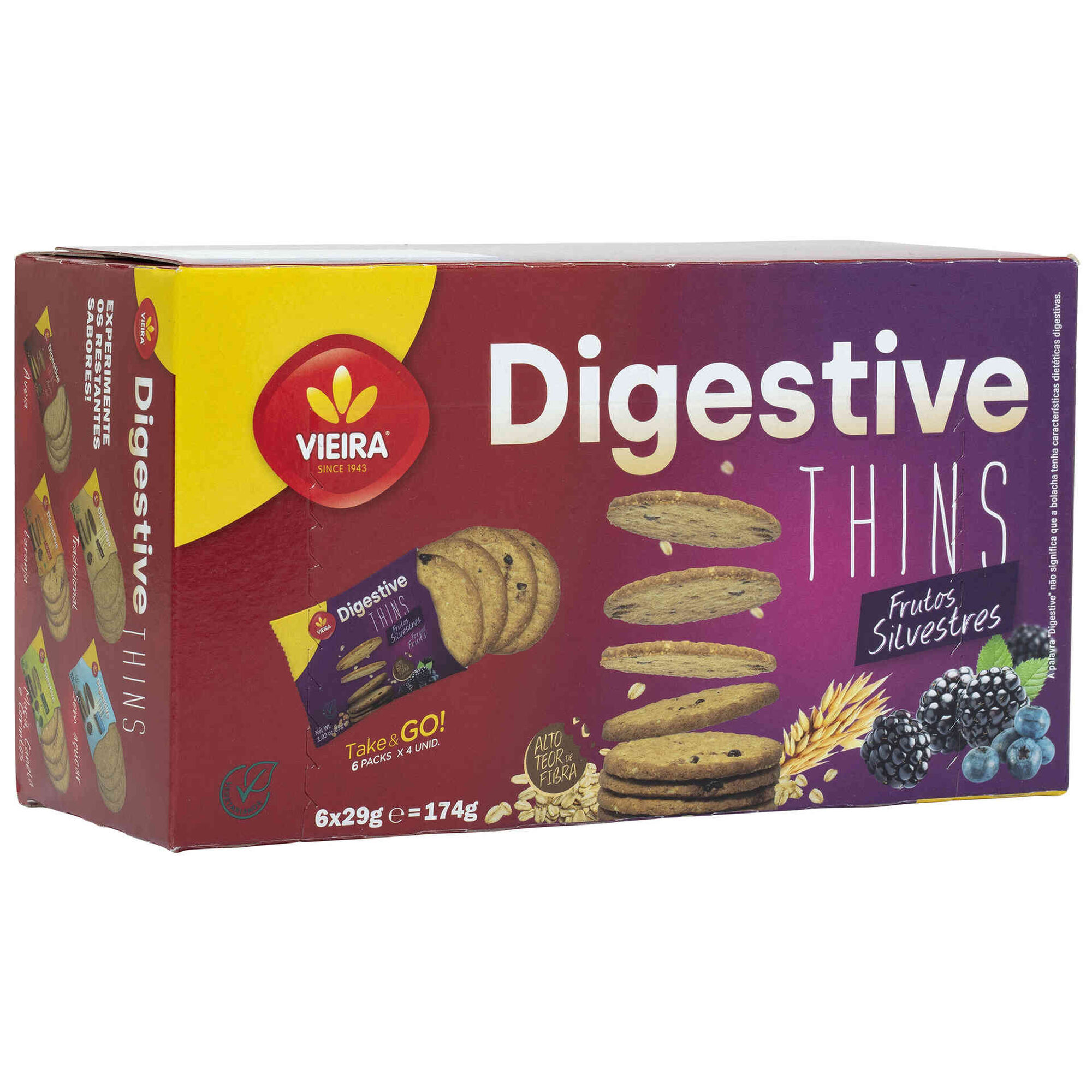 Bolachas Digestivas Thins de Frutos Silvestres