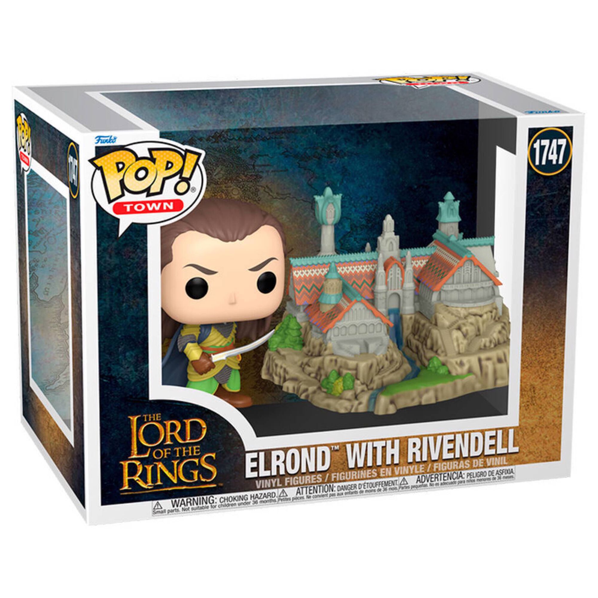 Funko - Figura Lord of the Rings S8 - Elrond & Rivendell (Town)