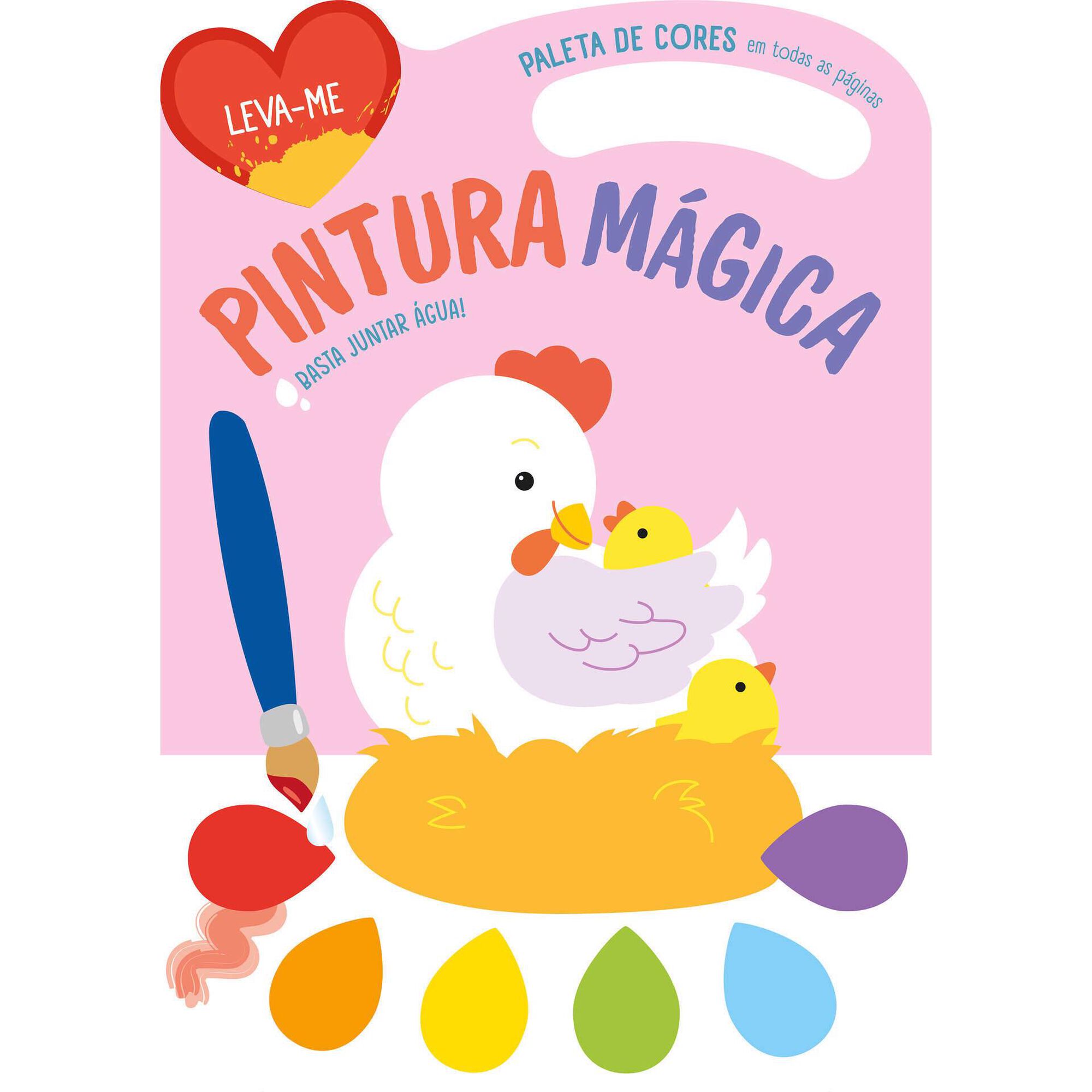 Pintura Mágica - Galinha - Rosa Pintura Mágica - Galinha - Rosa