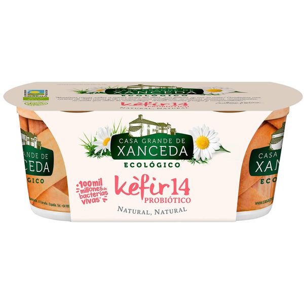Iogurte Kefir 14 Cremoso Natural Casa Grande de Xanceda