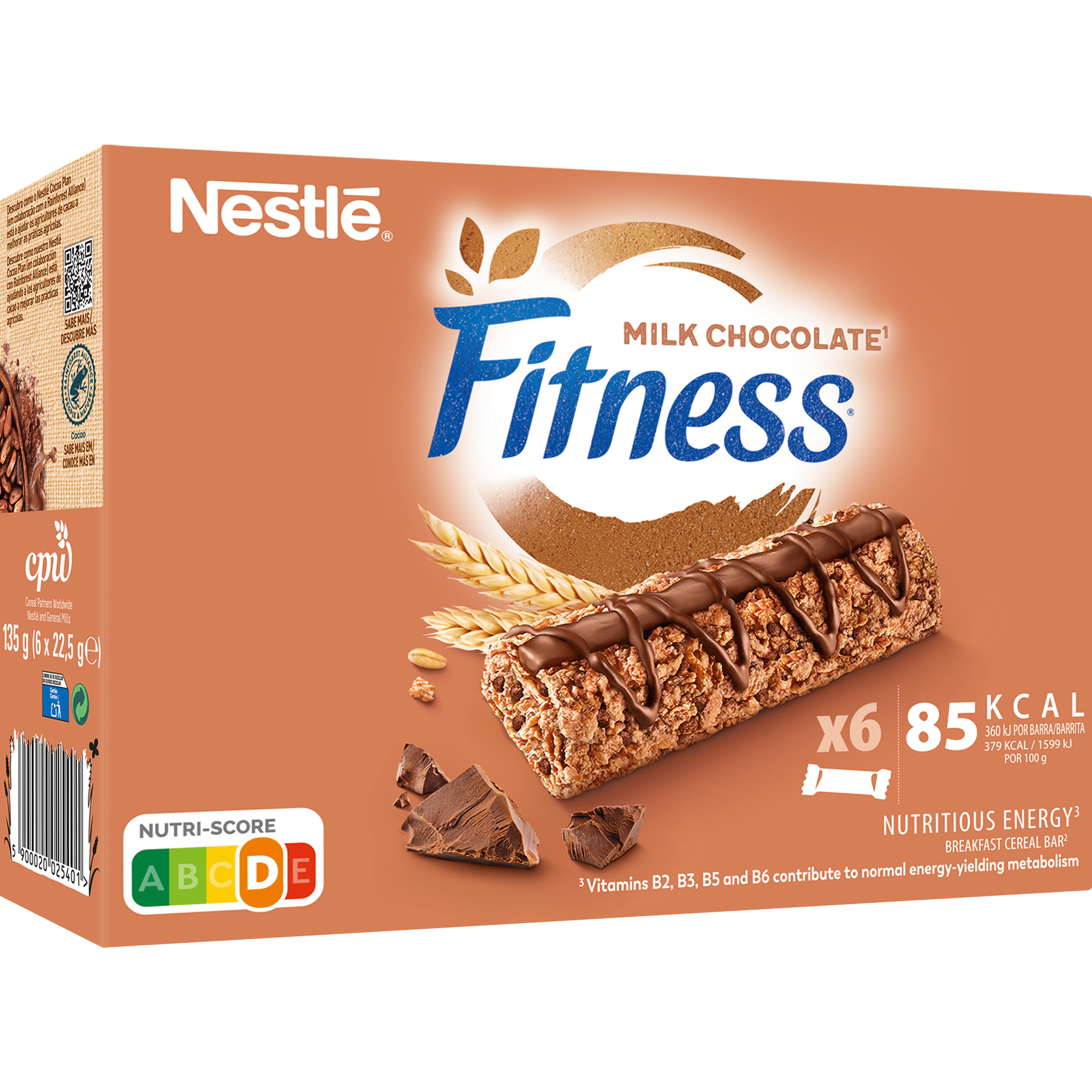 Barras de Cereais Delice Chocolate de Leite Fitness