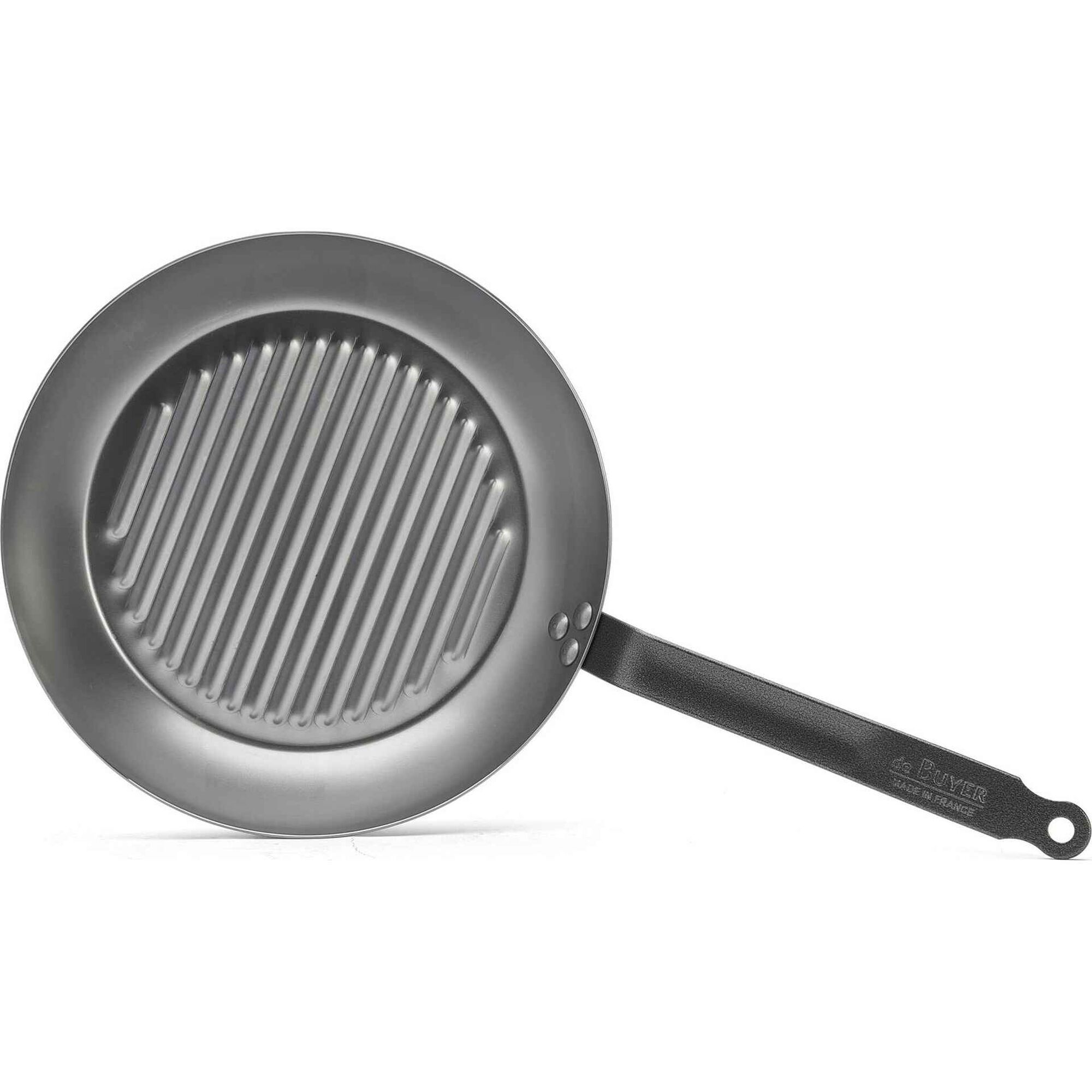 Frigideira Grill A&ccedil;o Carbono 30 cm Carbone Plus deBuyer