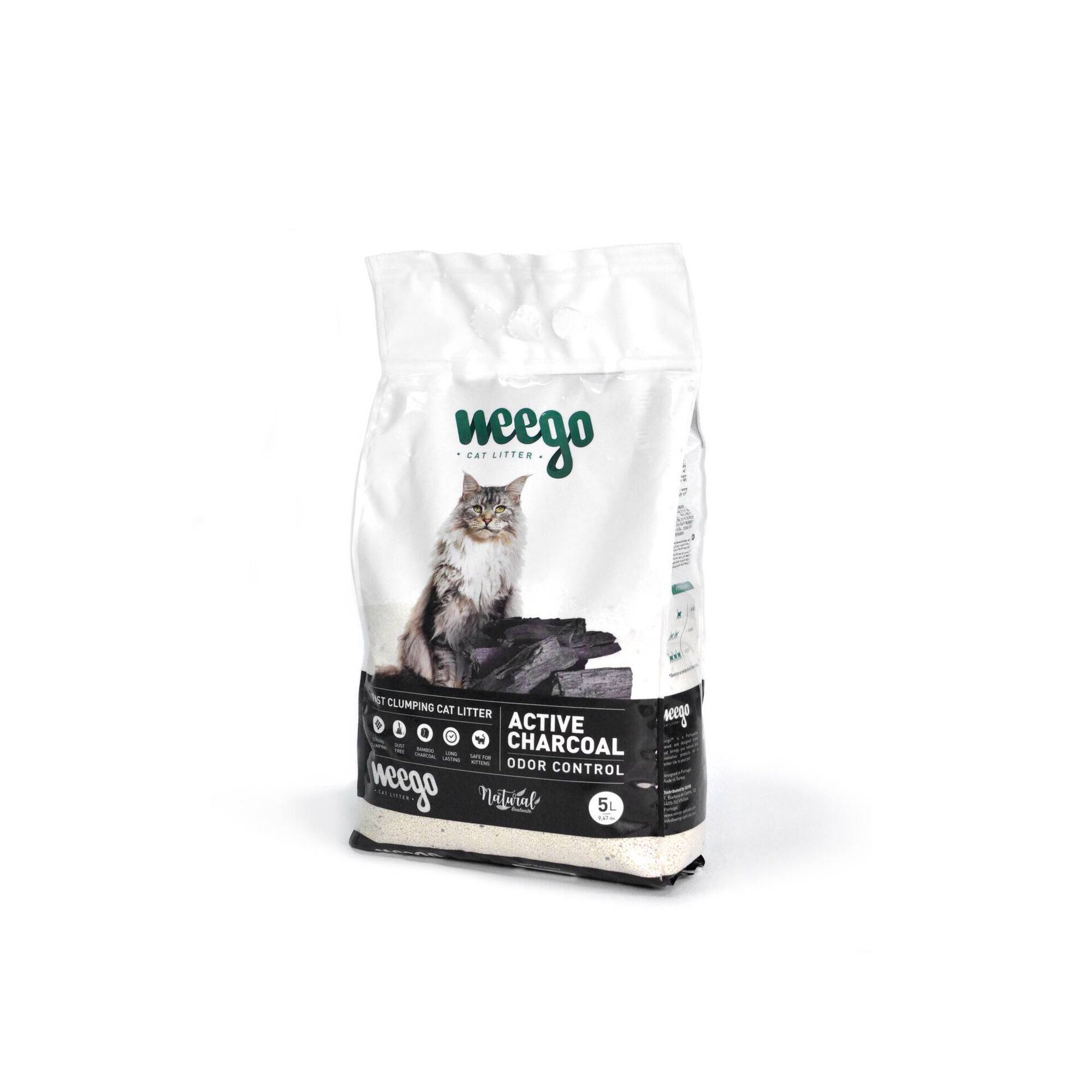 Areia para Gato Aglomerante Bentonite Natural Active Charcoal Areia para Gato Aglomerante Bentonite Natural Active Charcoal