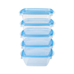 Conjunto 5 Caixas Herm&eacute;ticas Pl&aacute;sticas 800ml Fresh Kasa