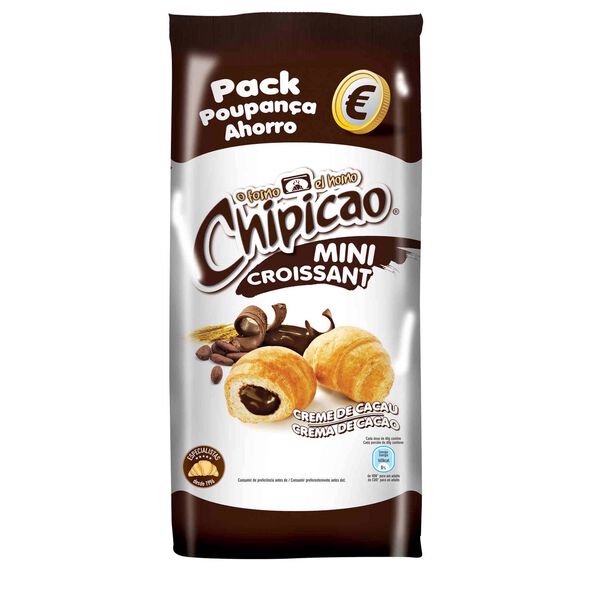 Croissants Mini com Recheio de Chocolate Chipicao