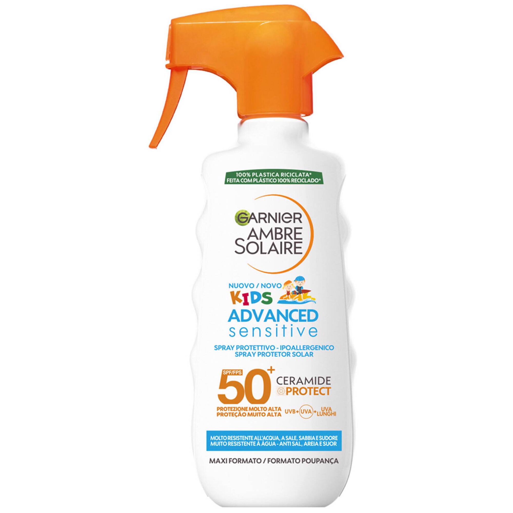Protetor Solar Spray Ambre Solaire Sensitive Advanced Kids FPS 50+